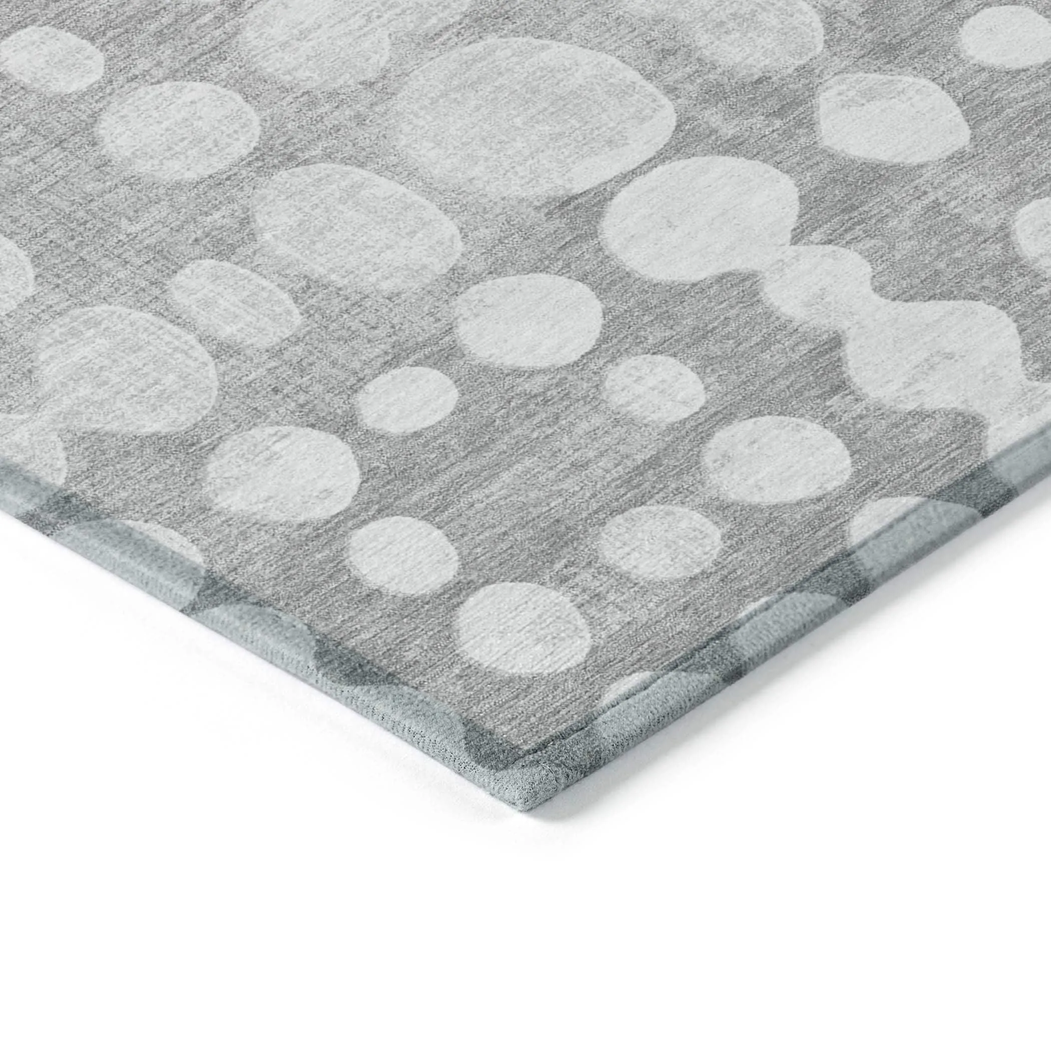 Machine Washable Indoor/ Outdoor Chantille Abstract Dots Rug