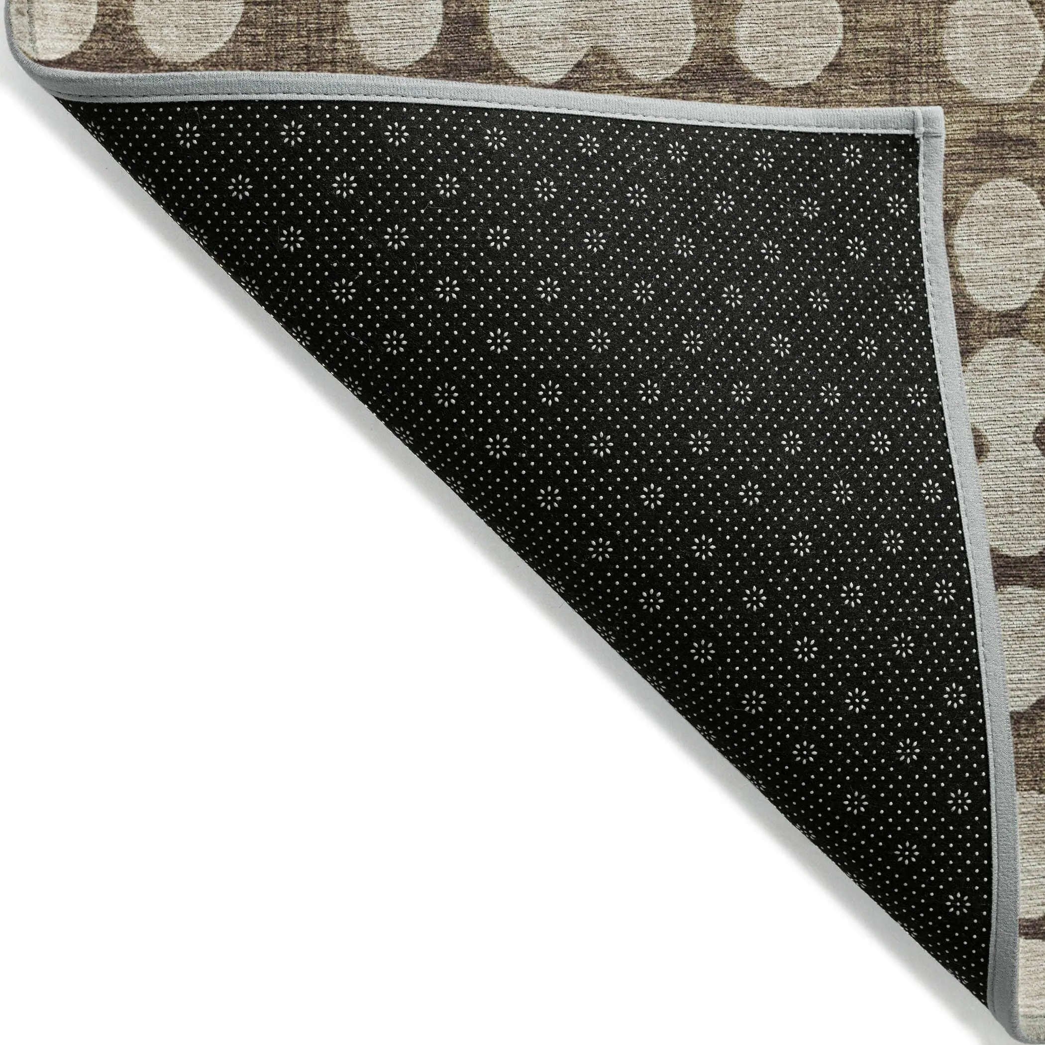 Machine Washable Indoor/ Outdoor Chantille Abstract Dots Rug
