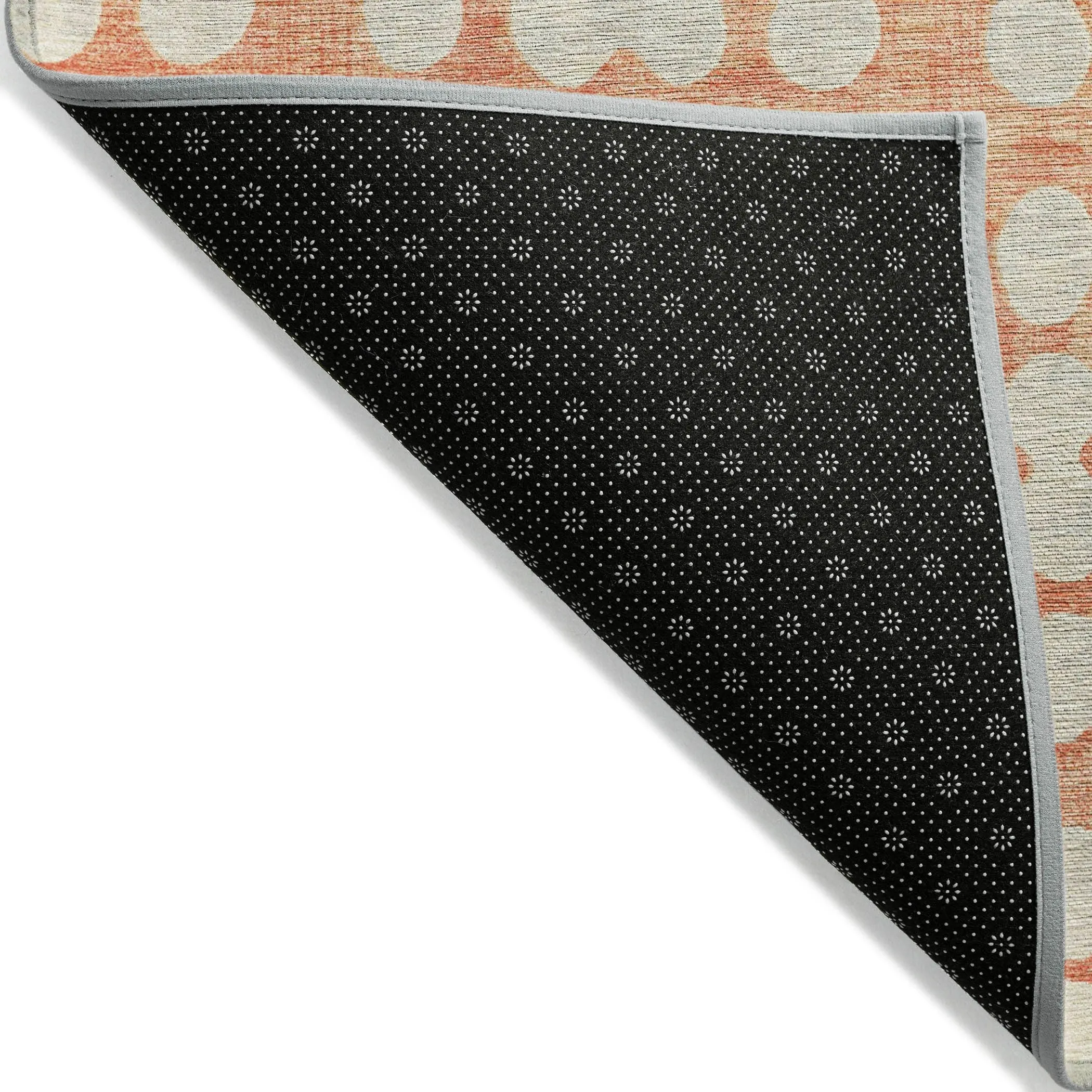 Machine Washable Indoor/ Outdoor Chantille Abstract Dots Rug