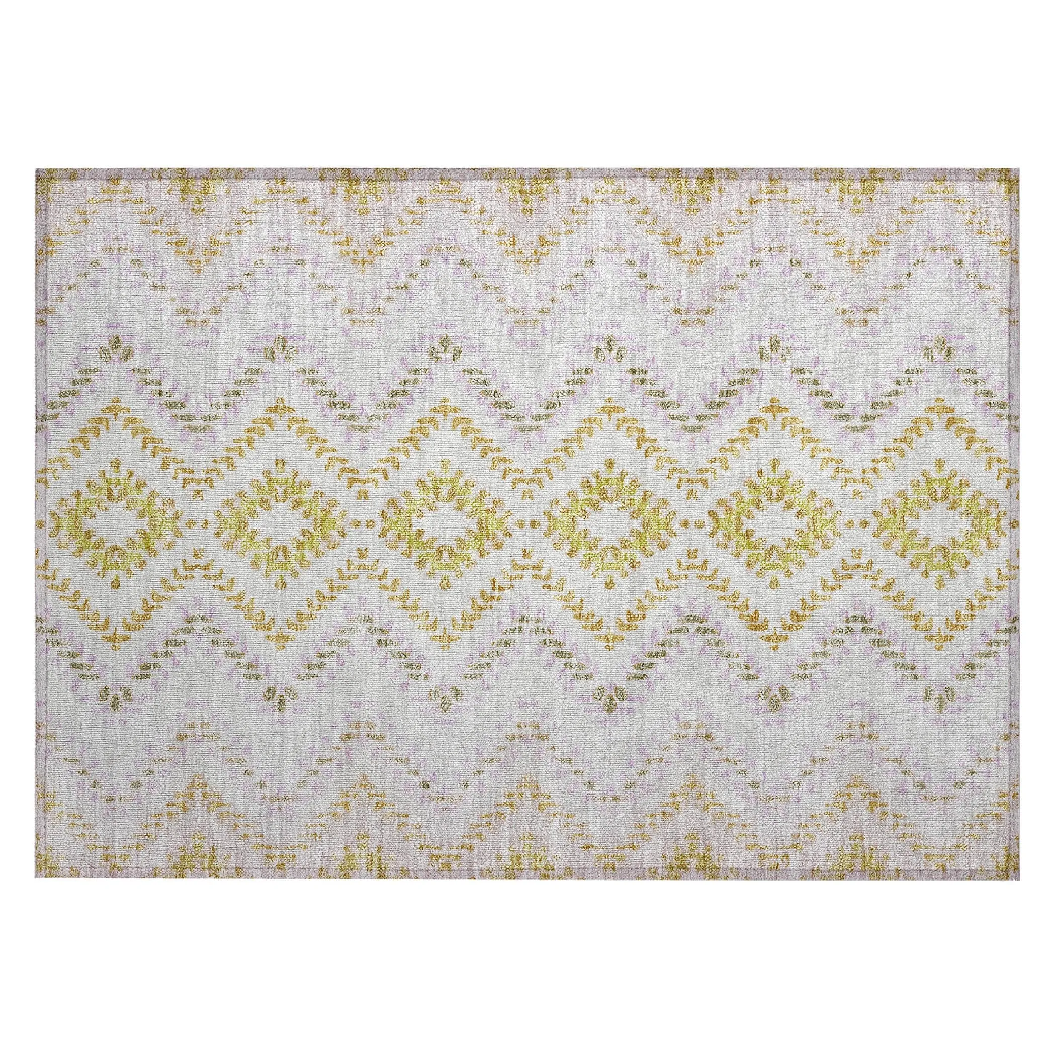 Machine Washable Indoor/ Outdoor Chantille Boho Global Rug