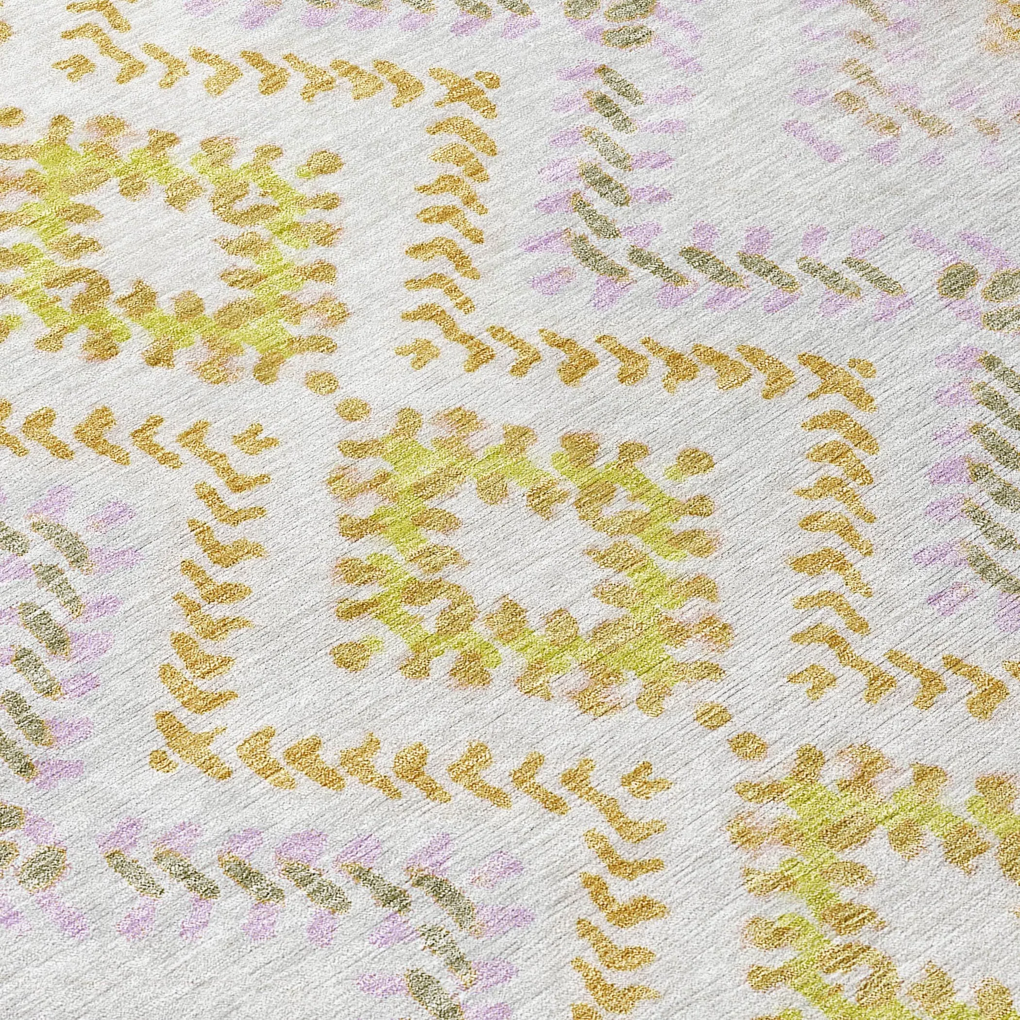 Machine Washable Indoor/ Outdoor Chantille Boho Global Rug