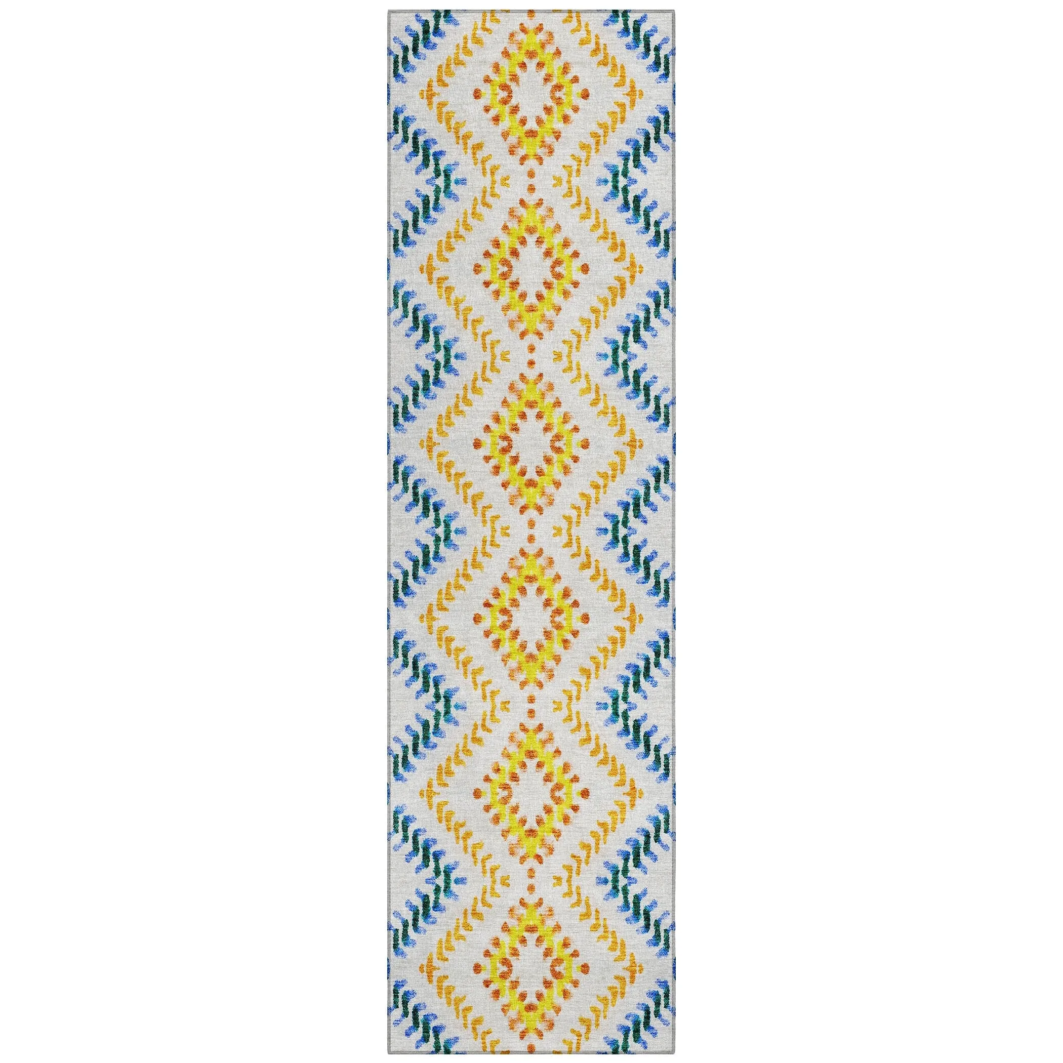 Machine Washable Indoor/ Outdoor Chantille Boho Global Rug