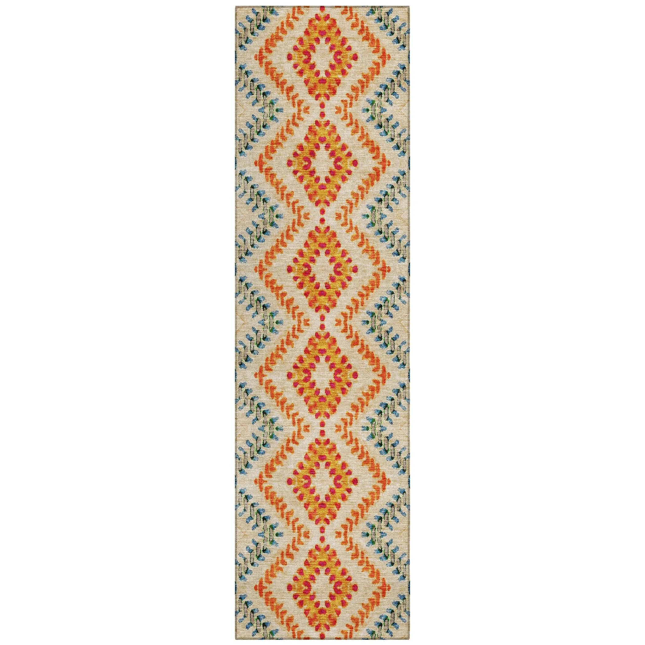 Machine Washable Indoor/ Outdoor Chantille Boho Global Rug