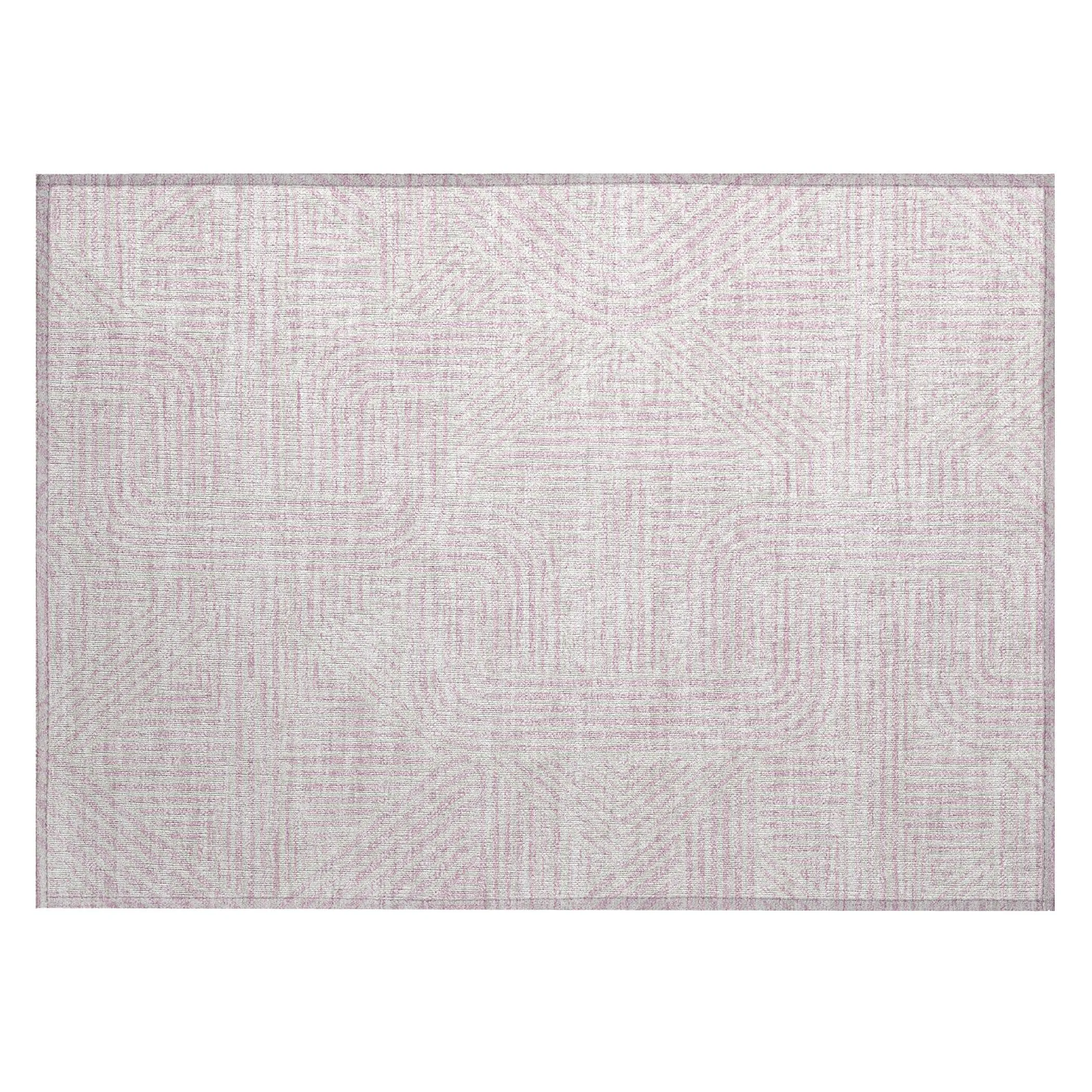 Machine Washable Indoor/ Outdoor Chantille Contemporary Geo Rug
