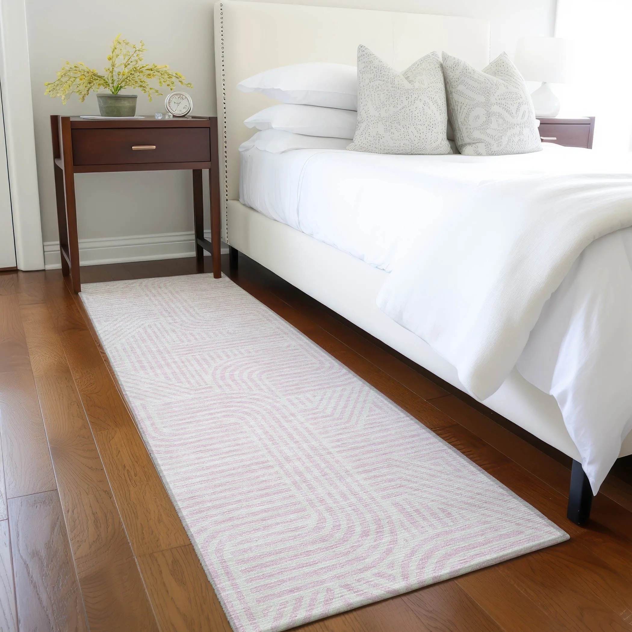 Machine Washable Indoor/ Outdoor Chantille Contemporary Geo Rug