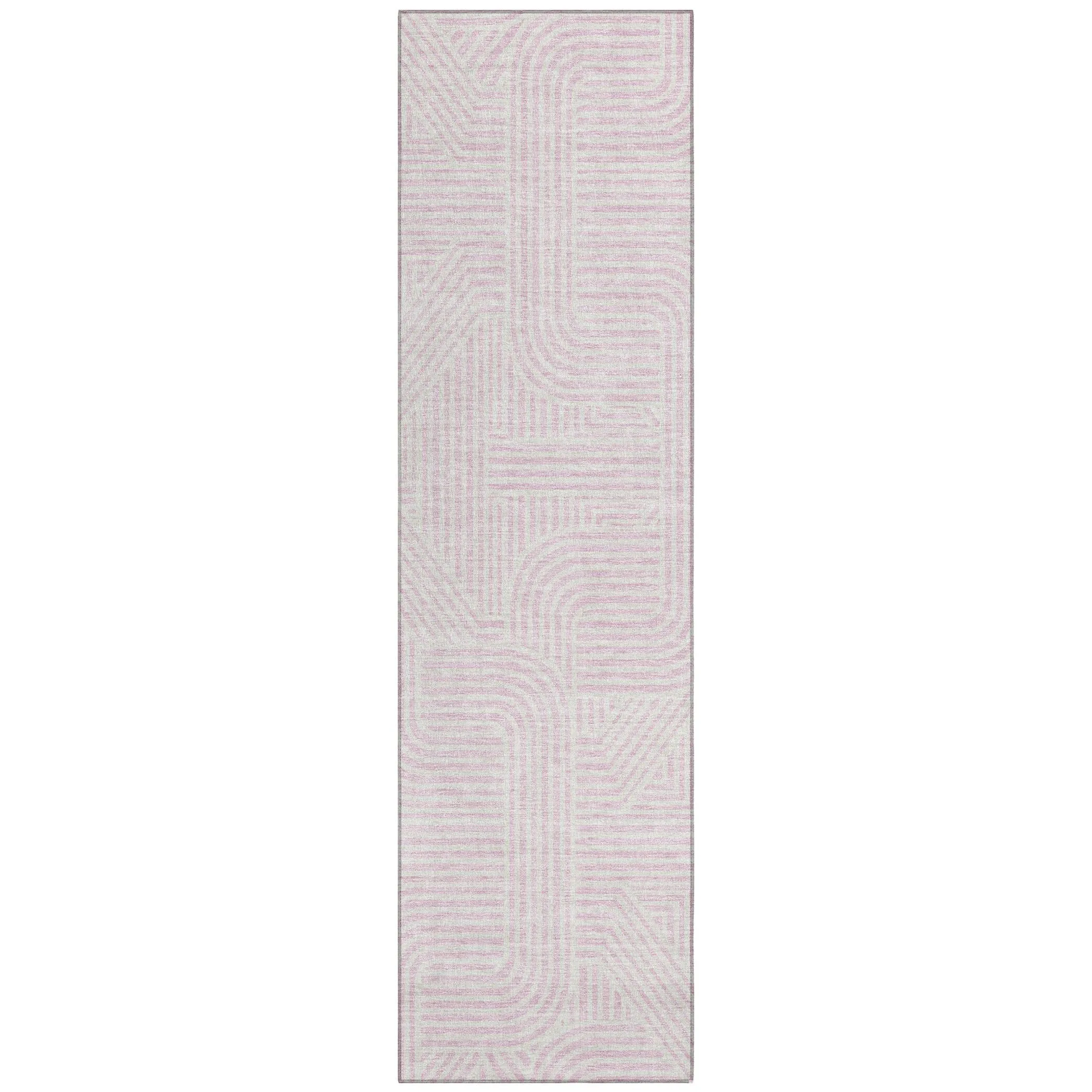 Machine Washable Indoor/ Outdoor Chantille Contemporary Geo Rug