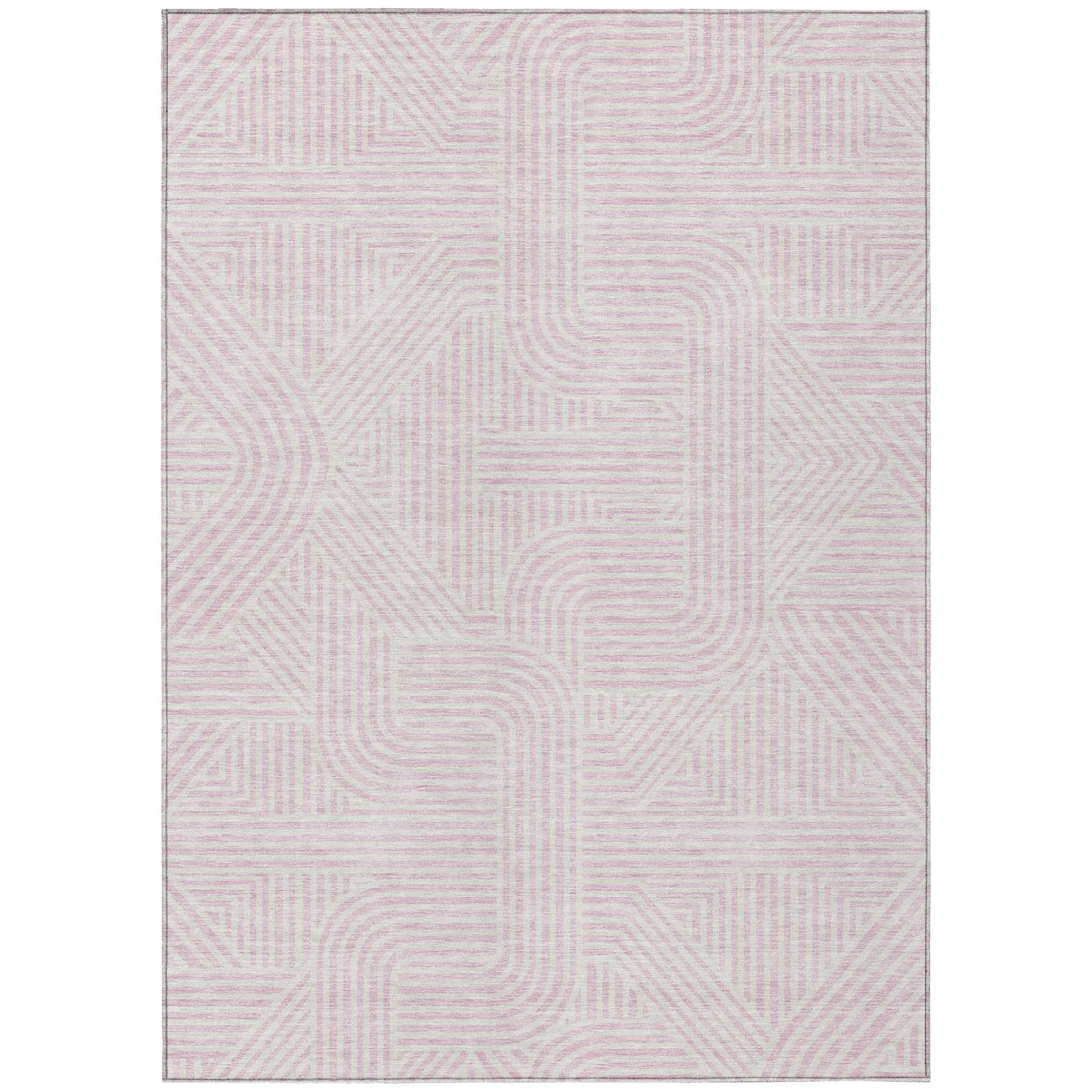 Machine Washable Indoor/ Outdoor Chantille Contemporary Geo Rug