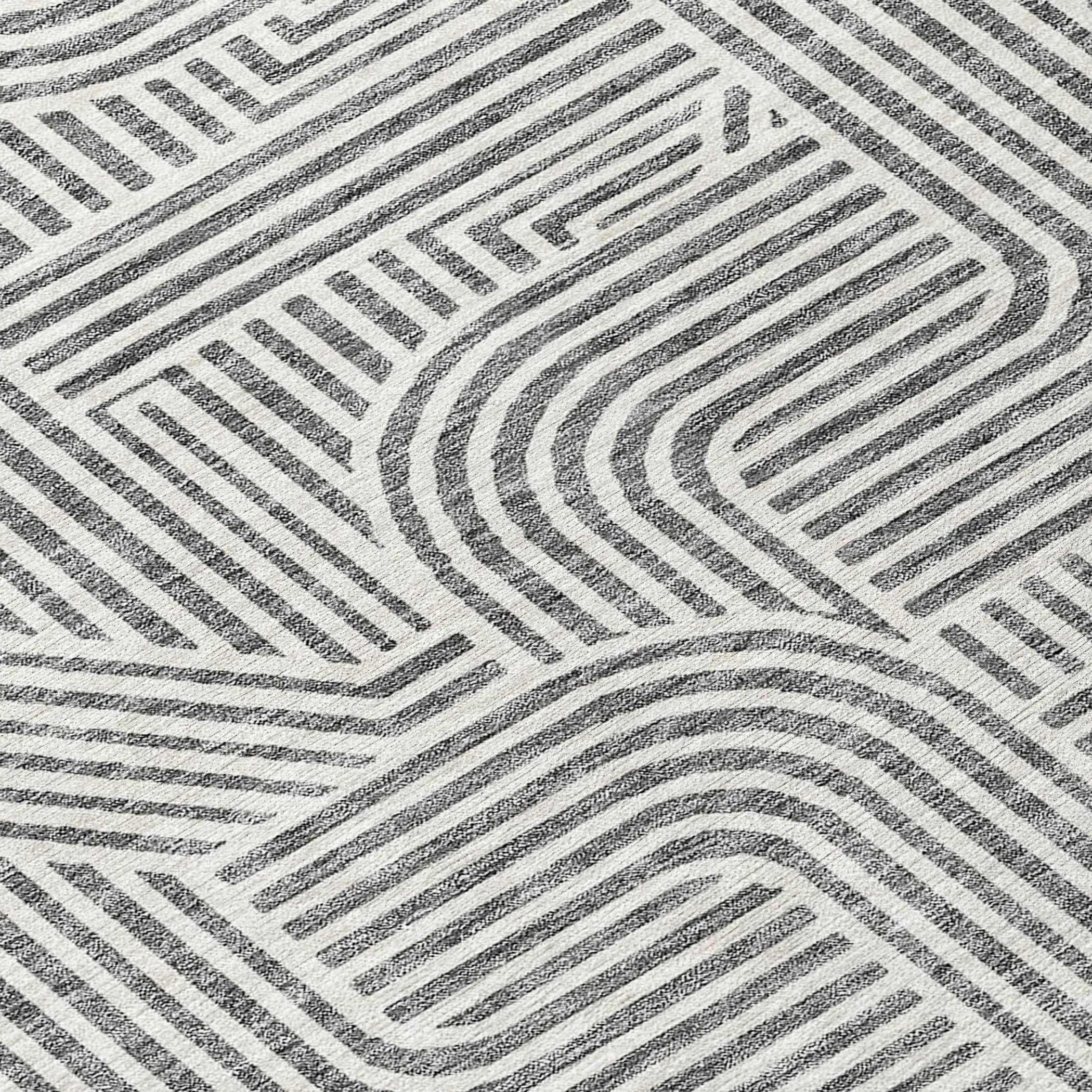 Machine Washable Indoor/ Outdoor Chantille Contemporary Geo Rug