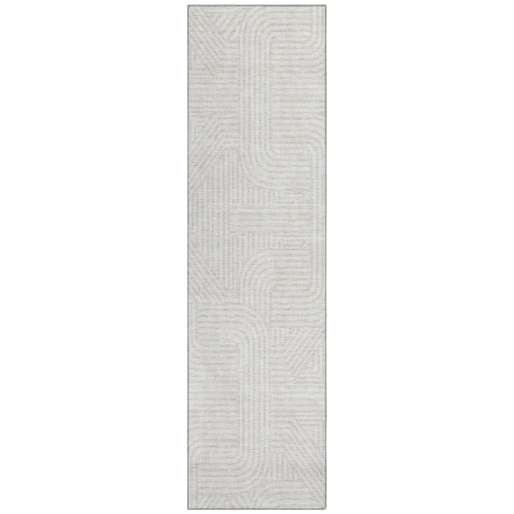 Machine Washable Indoor/ Outdoor Chantille Contemporary Geo Rug