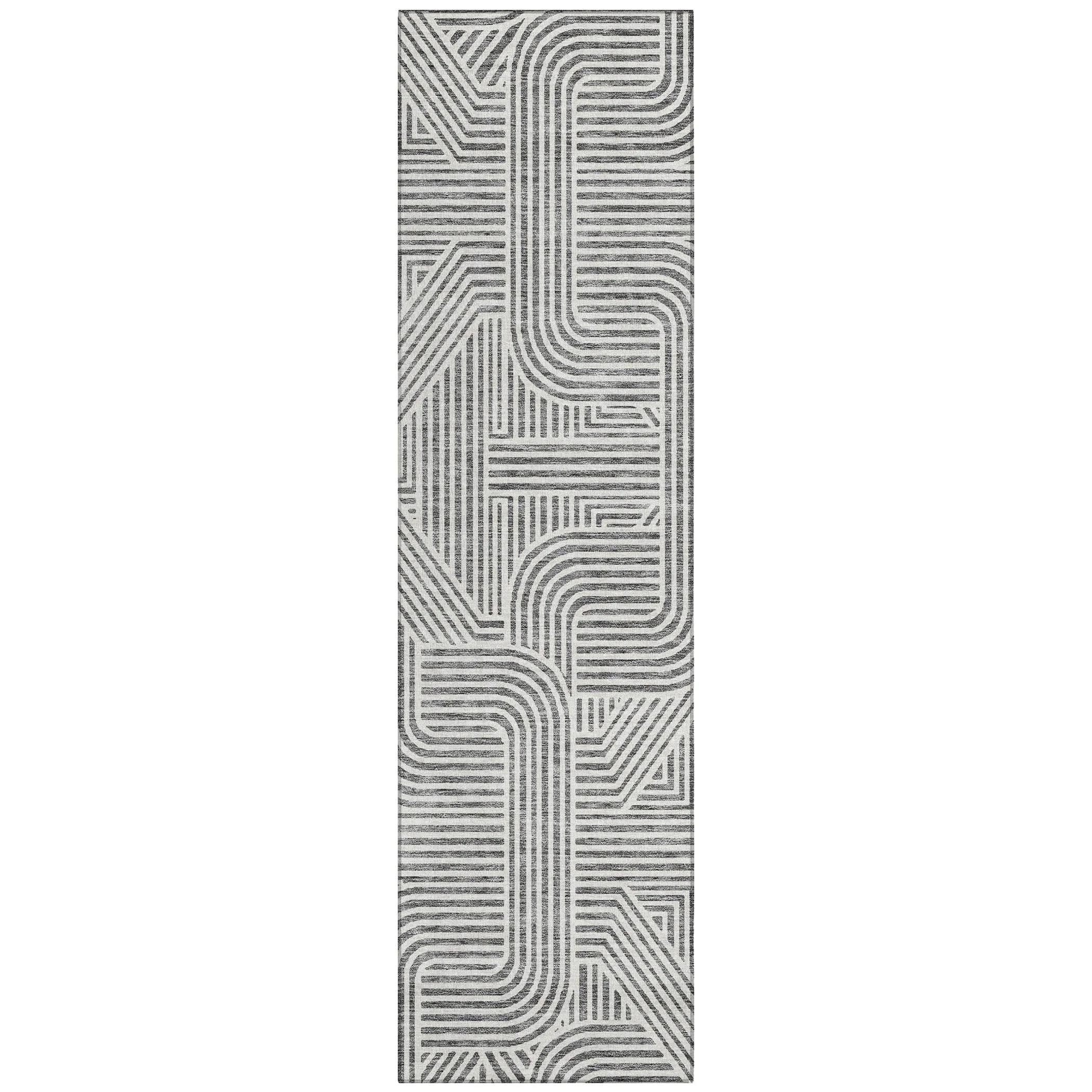 Machine Washable Indoor/ Outdoor Chantille Contemporary Geo Rug