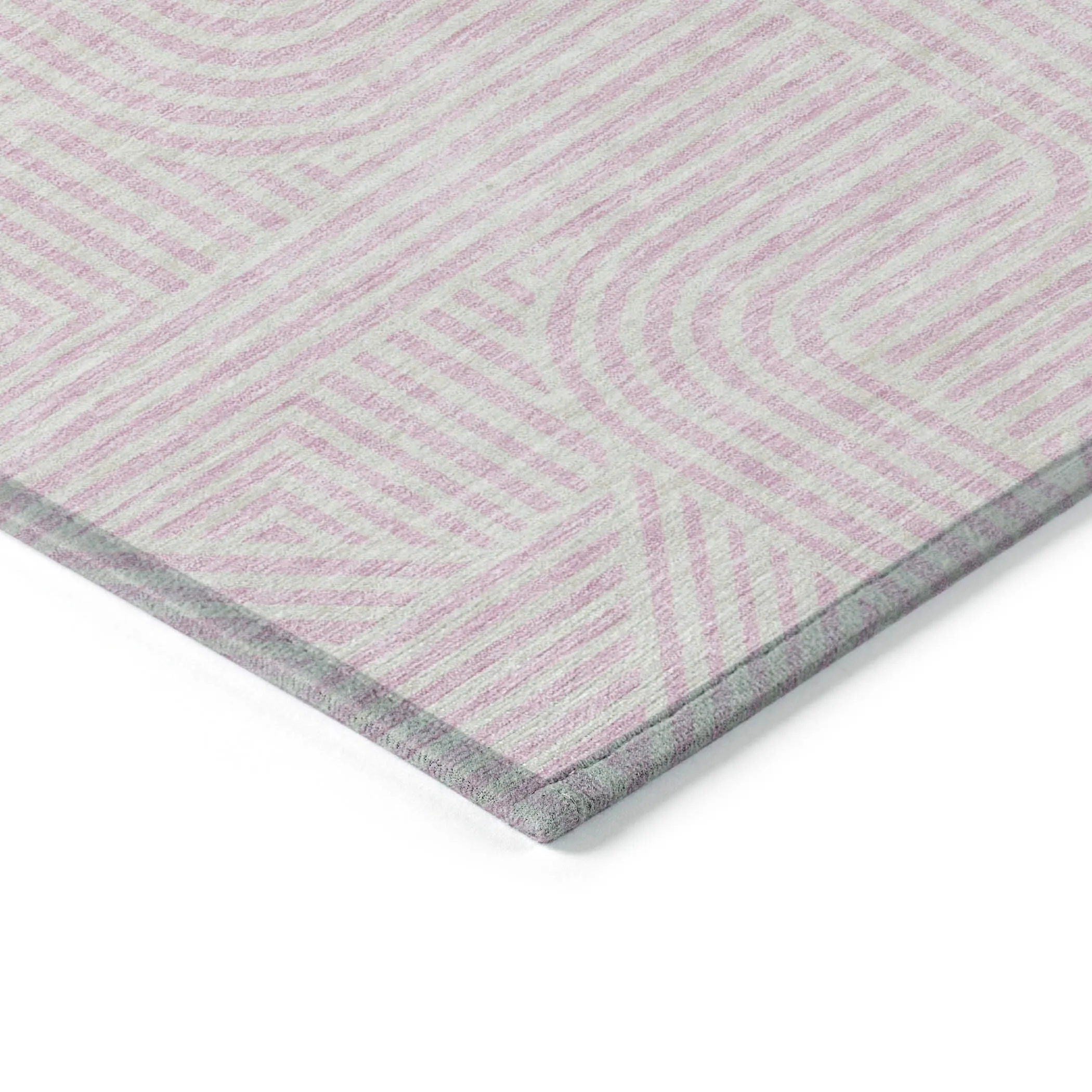 Machine Washable Indoor/ Outdoor Chantille Contemporary Geo Rug