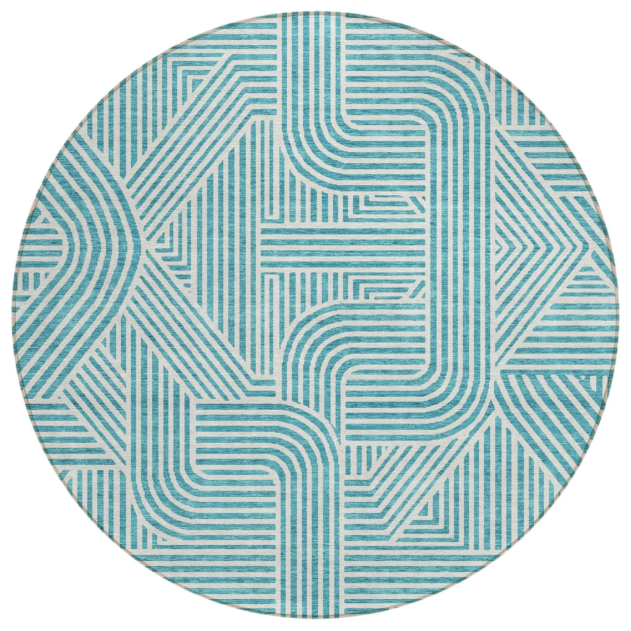 Machine Washable Indoor/ Outdoor Chantille Contemporary Geo Rug