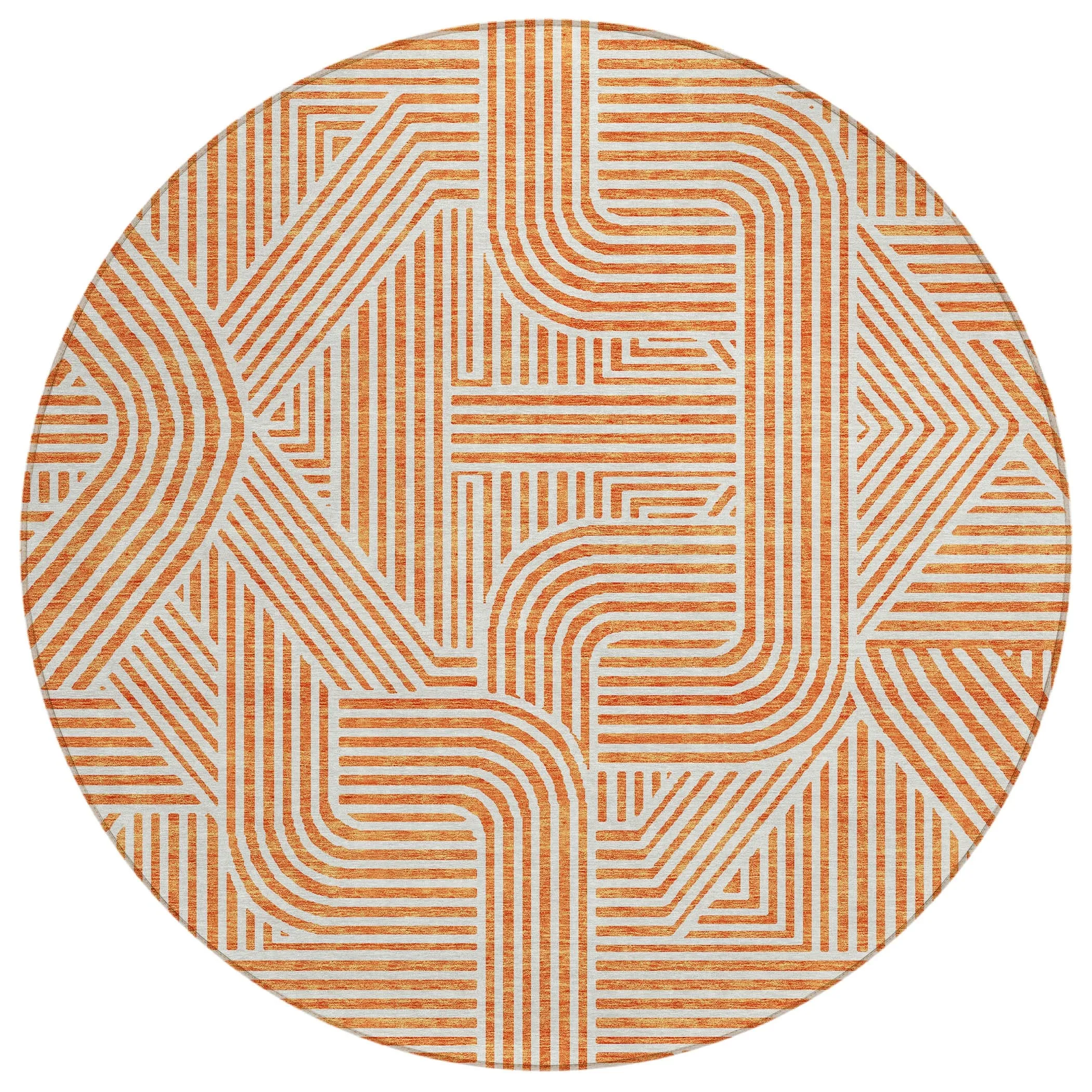 Machine Washable Indoor/ Outdoor Chantille Contemporary Geo Rug