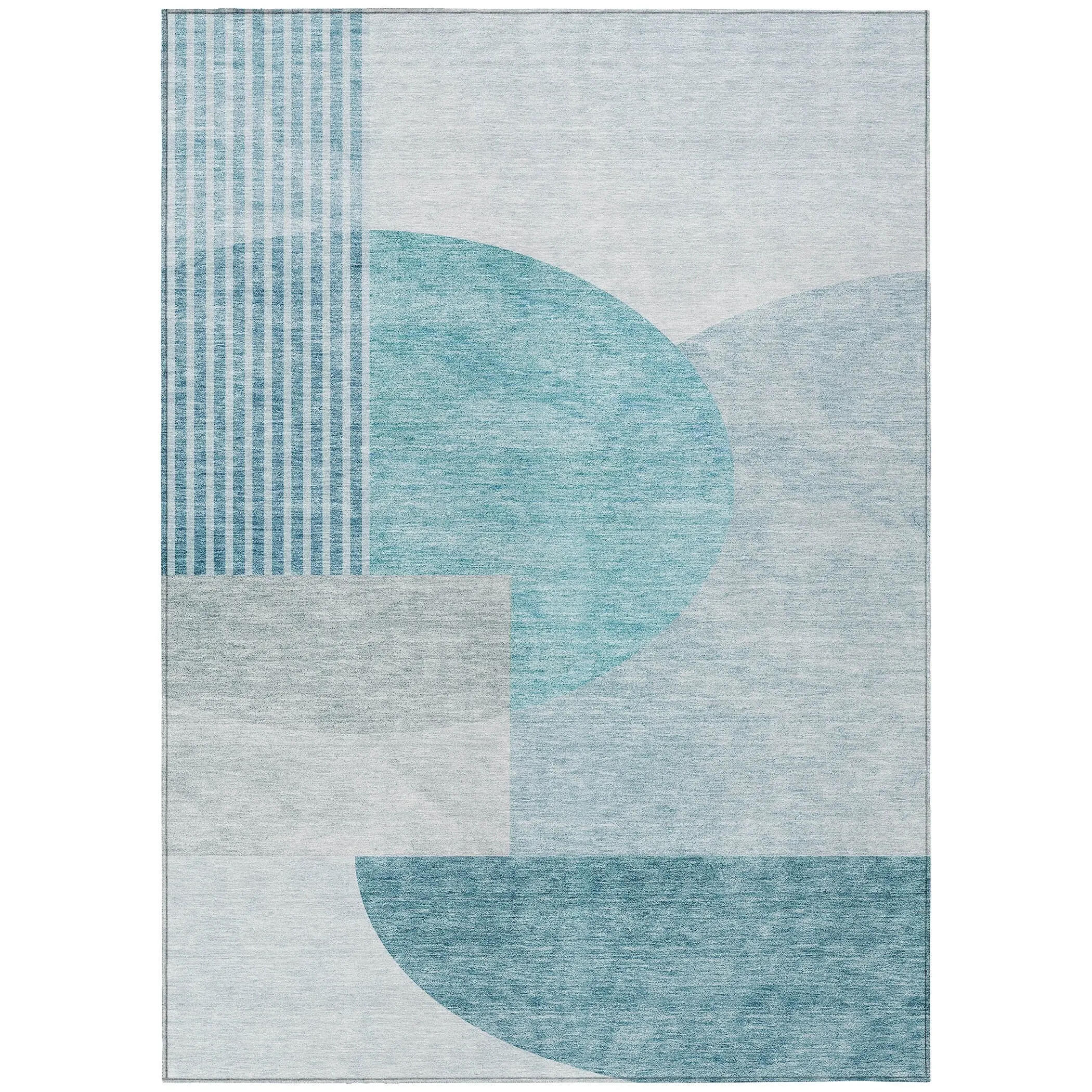 Machine Washable Indoor/ Outdoor Chantille Contemporary Modern Rug