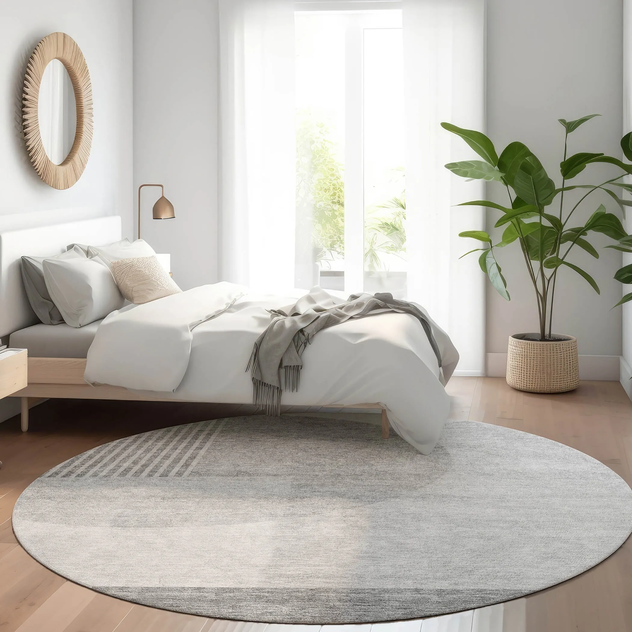 Machine Washable Indoor/ Outdoor Chantille Contemporary Modern Rug