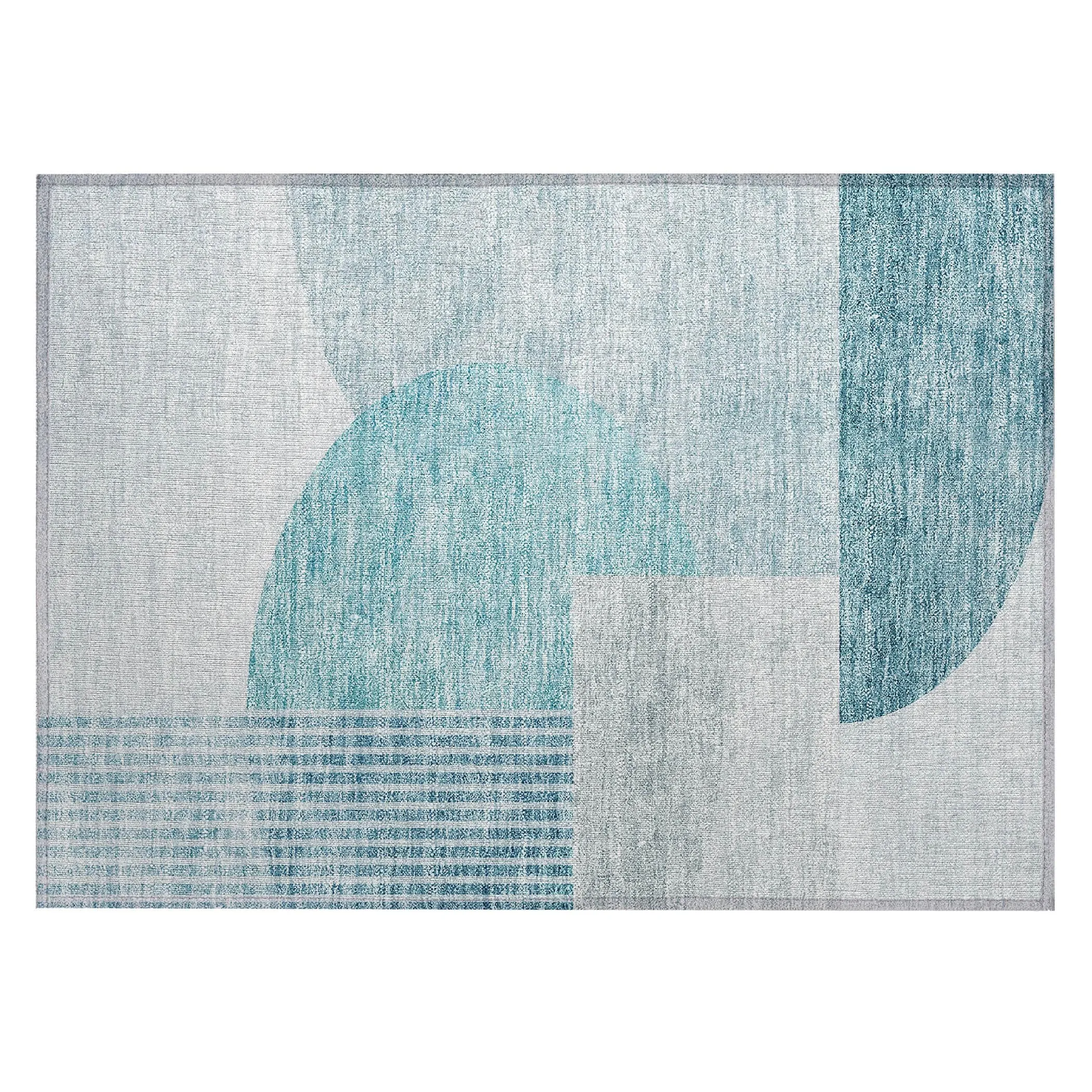 Machine Washable Indoor/ Outdoor Chantille Contemporary Modern Rug