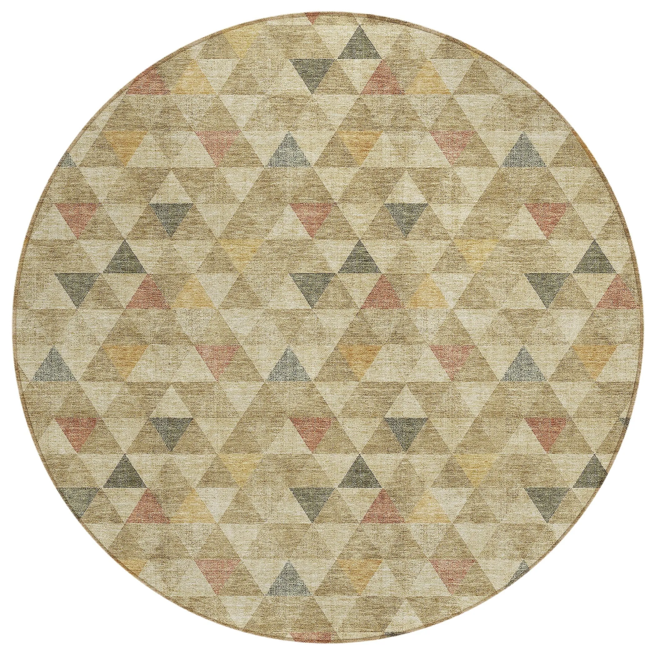 Machine Washable Indoor/ Outdoor Chantille Contemporary Mosaic Rug