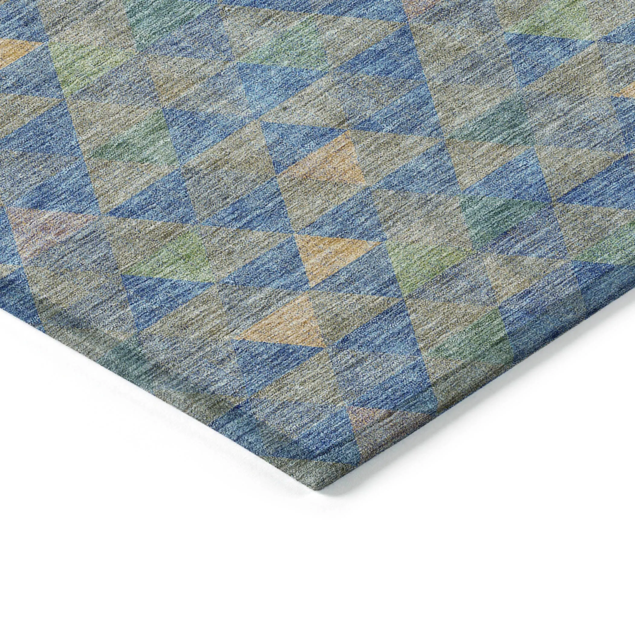 Machine Washable Indoor/ Outdoor Chantille Contemporary Mosaic Rug