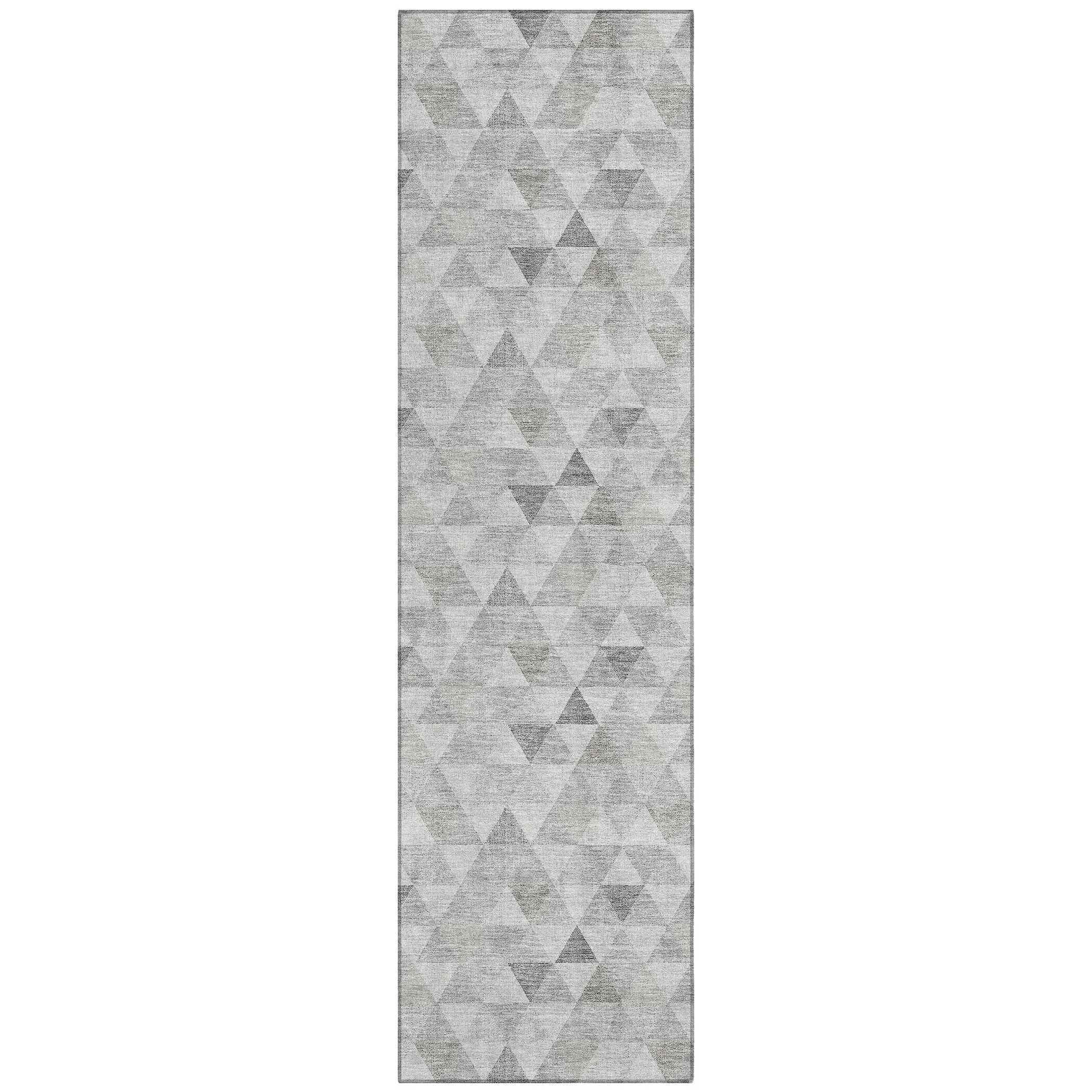 Machine Washable Indoor/ Outdoor Chantille Contemporary Mosaic Rug