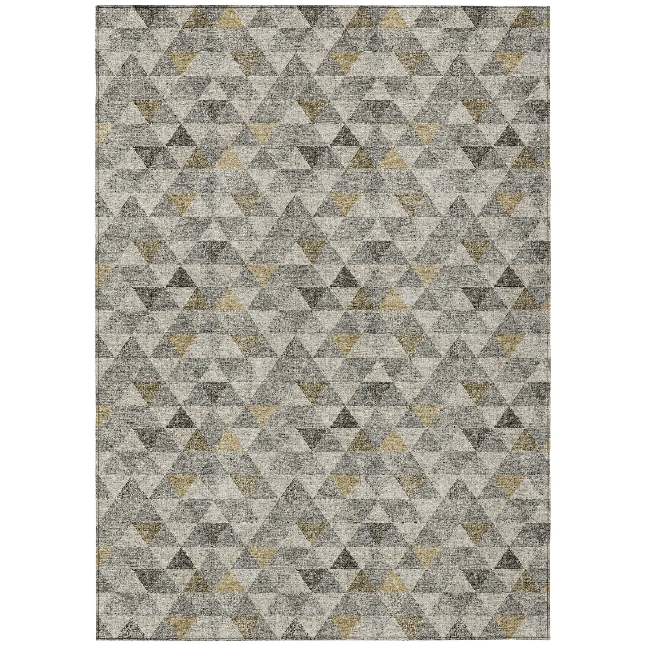 Machine Washable Indoor/ Outdoor Chantille Contemporary Mosaic Rug