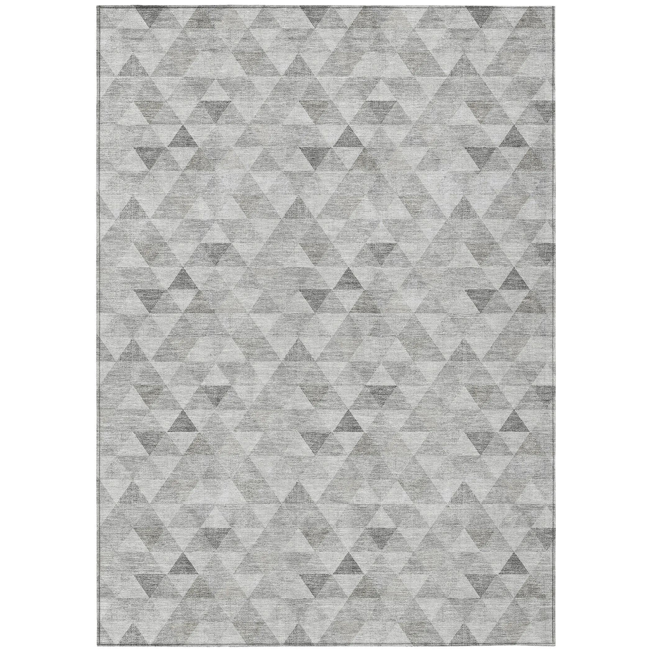 Machine Washable Indoor/ Outdoor Chantille Contemporary Mosaic Rug