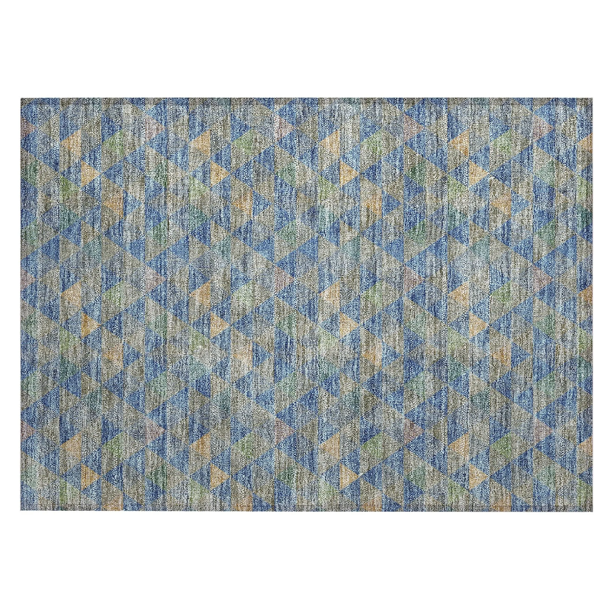 Machine Washable Indoor/ Outdoor Chantille Contemporary Mosaic Rug