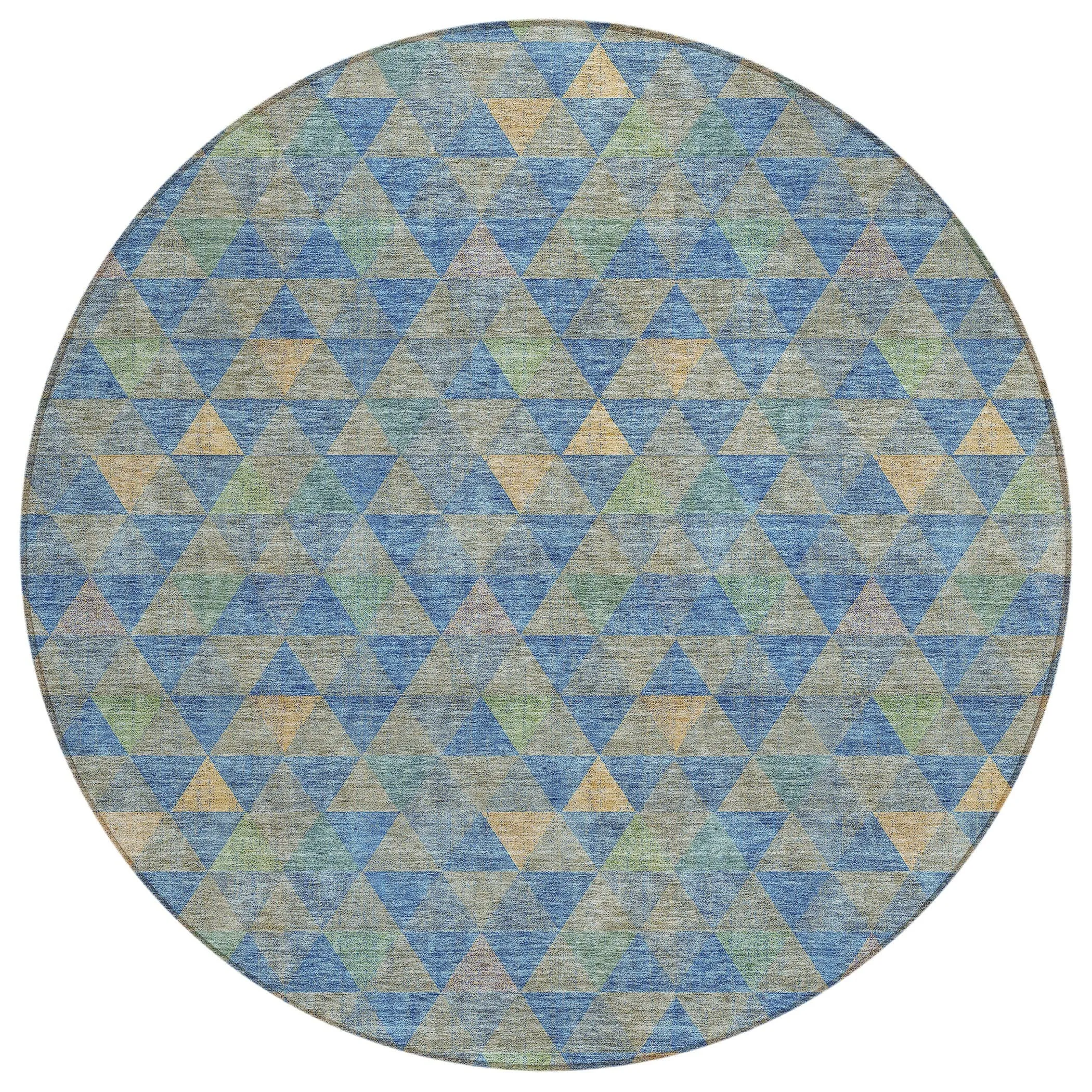 Machine Washable Indoor/ Outdoor Chantille Contemporary Mosaic Rug