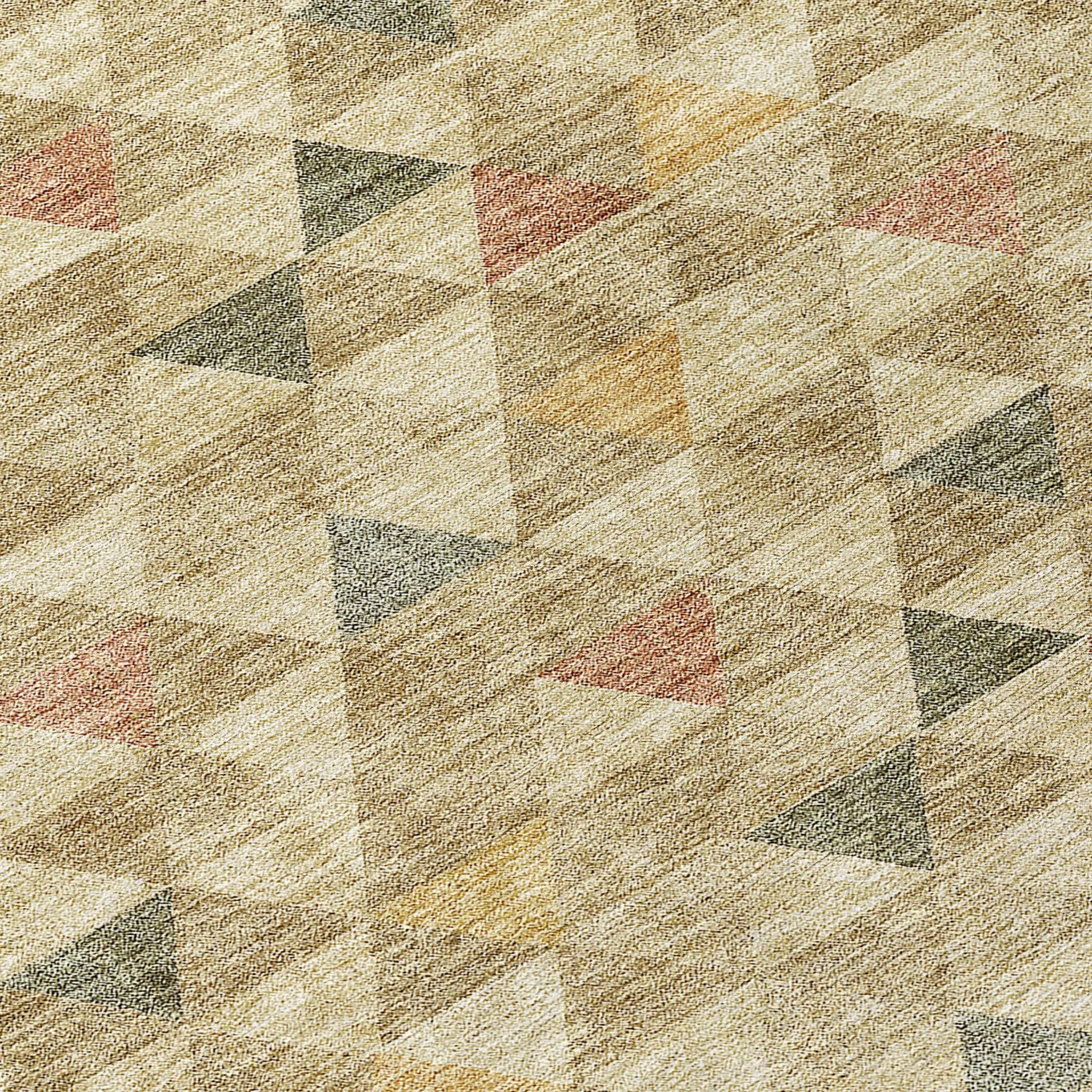 Machine Washable Indoor/ Outdoor Chantille Contemporary Mosaic Rug