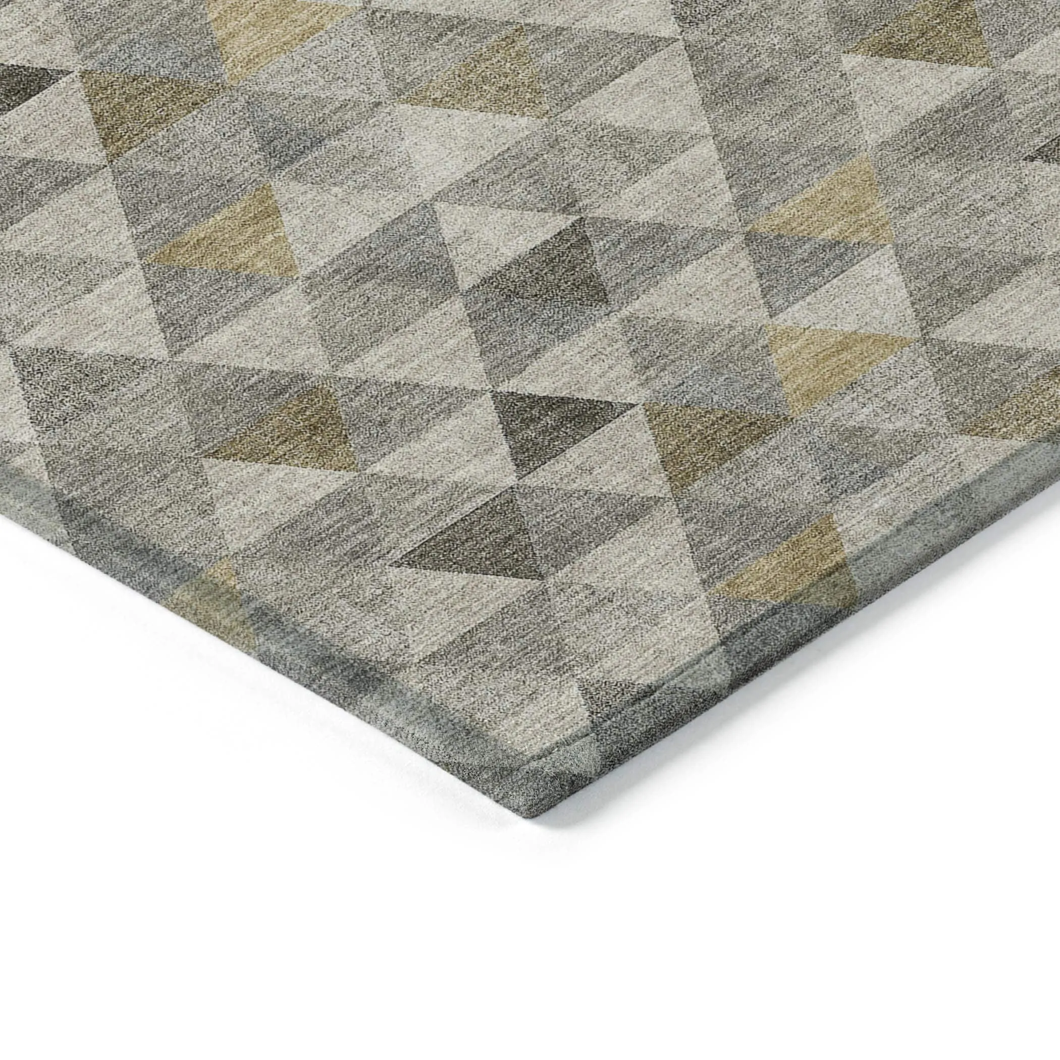 Machine Washable Indoor/ Outdoor Chantille Contemporary Mosaic Rug