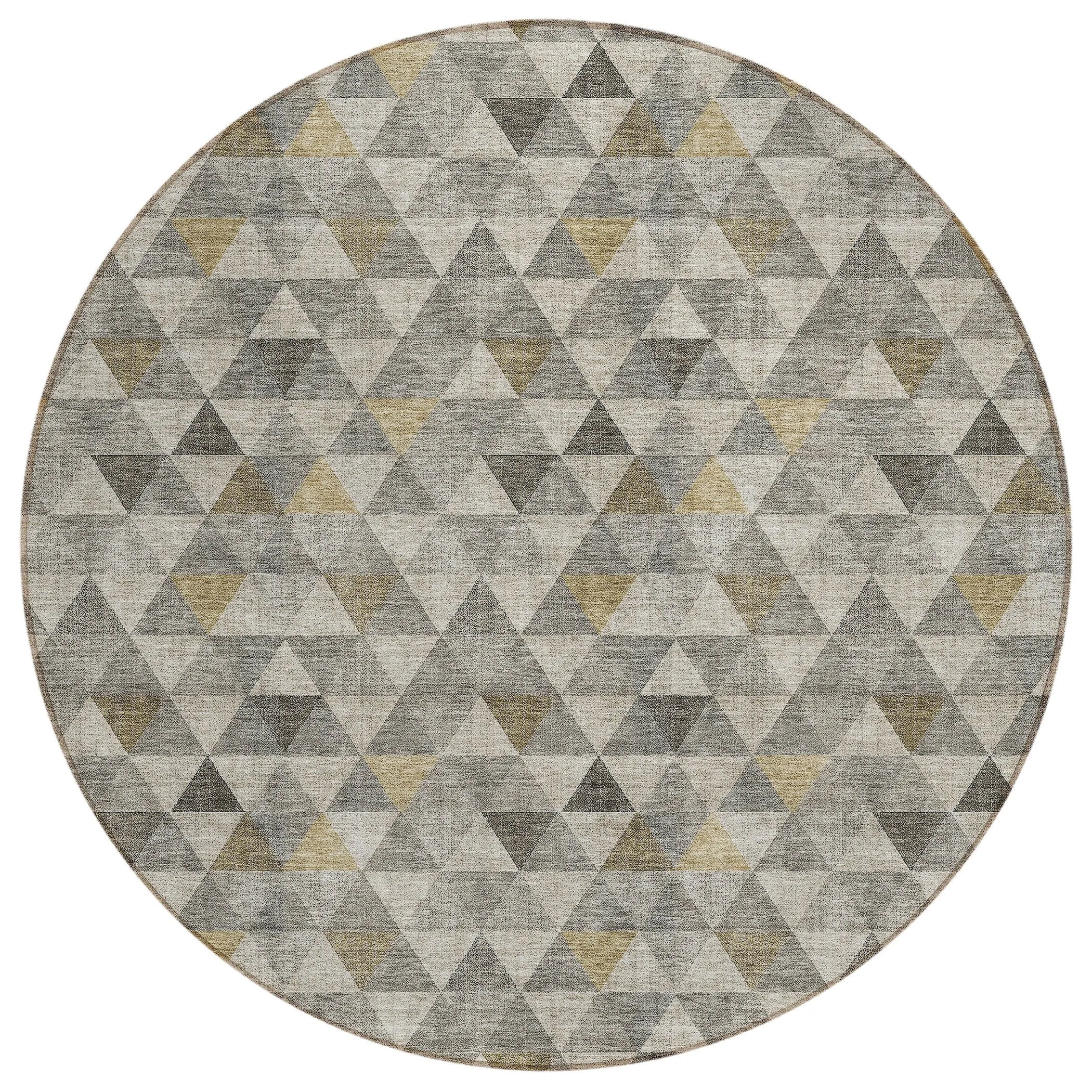 Machine Washable Indoor/ Outdoor Chantille Contemporary Mosaic Rug
