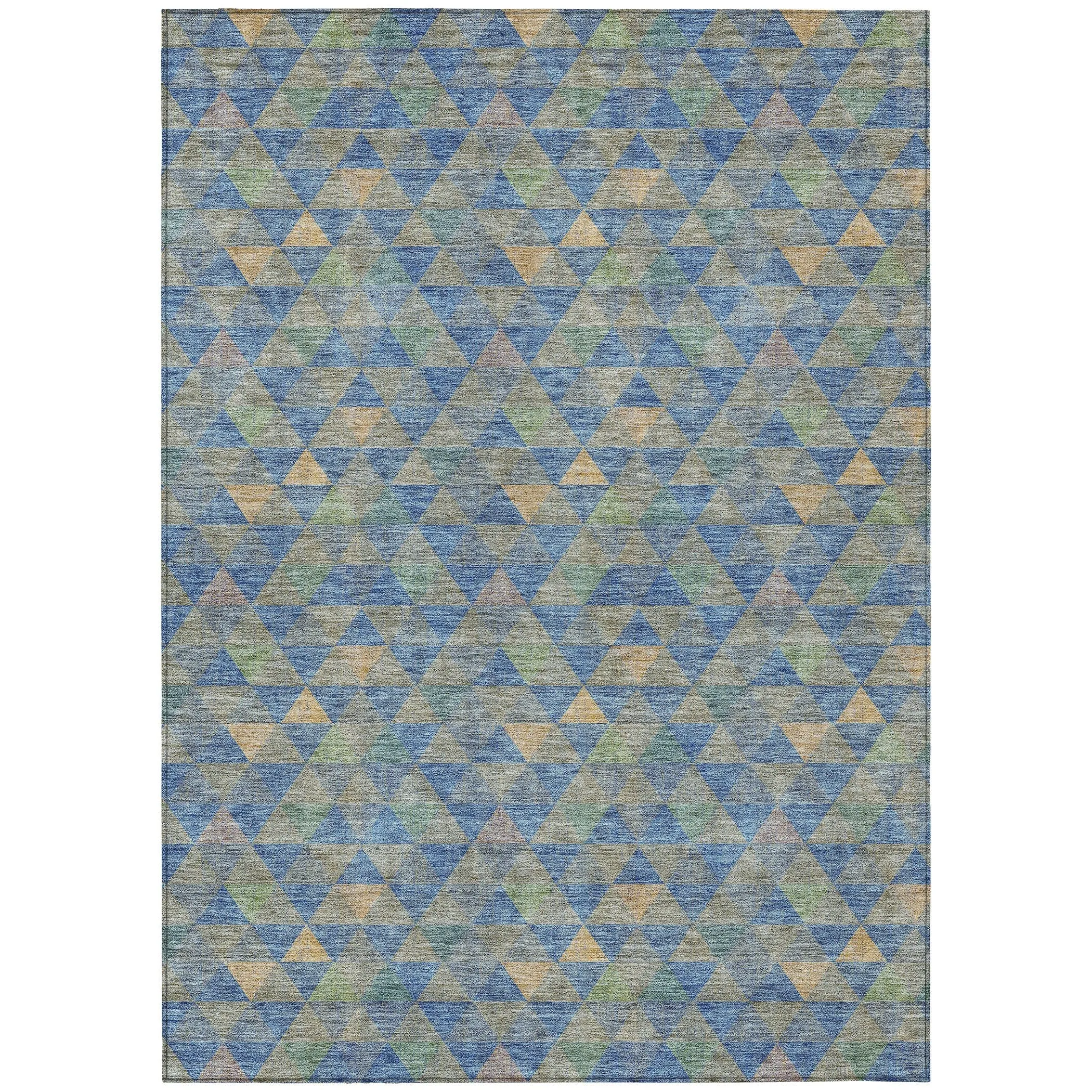 Machine Washable Indoor/ Outdoor Chantille Contemporary Mosaic Rug