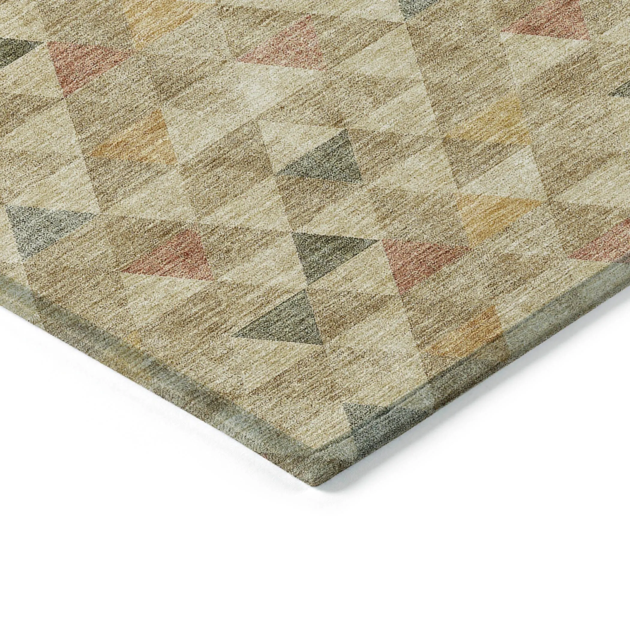 Machine Washable Indoor/ Outdoor Chantille Contemporary Mosaic Rug