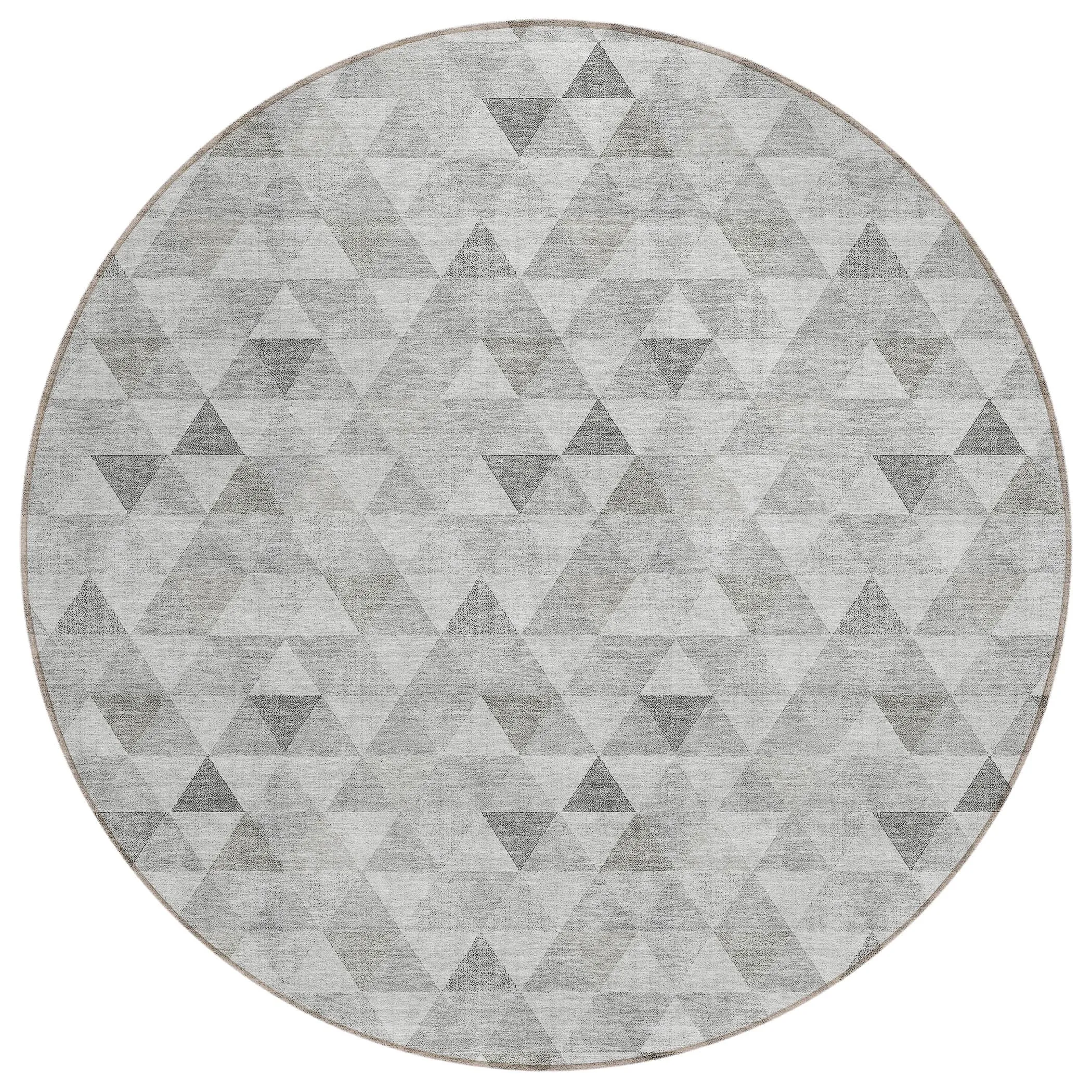 Machine Washable Indoor/ Outdoor Chantille Contemporary Mosaic Rug