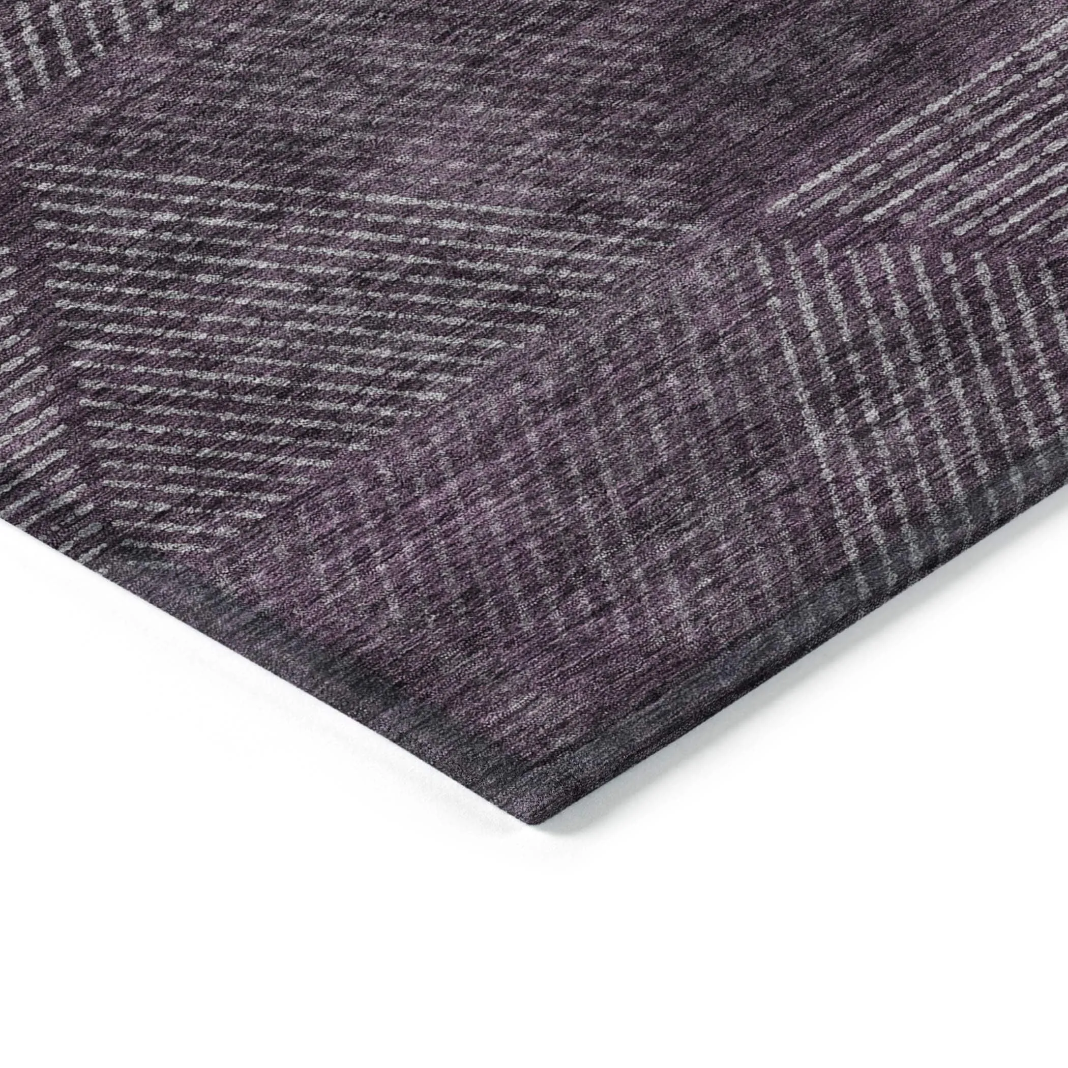 Machine Washable Indoor/ Outdoor Chantille Contemporary Prism Rug