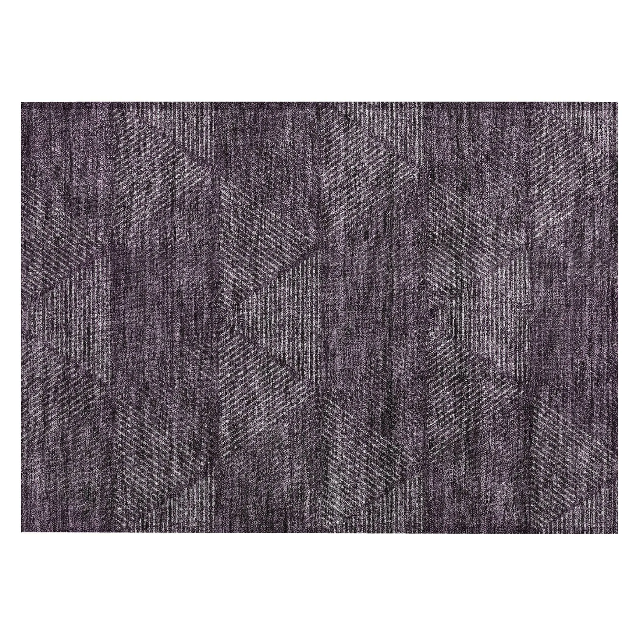 Machine Washable Indoor/ Outdoor Chantille Contemporary Prism Rug