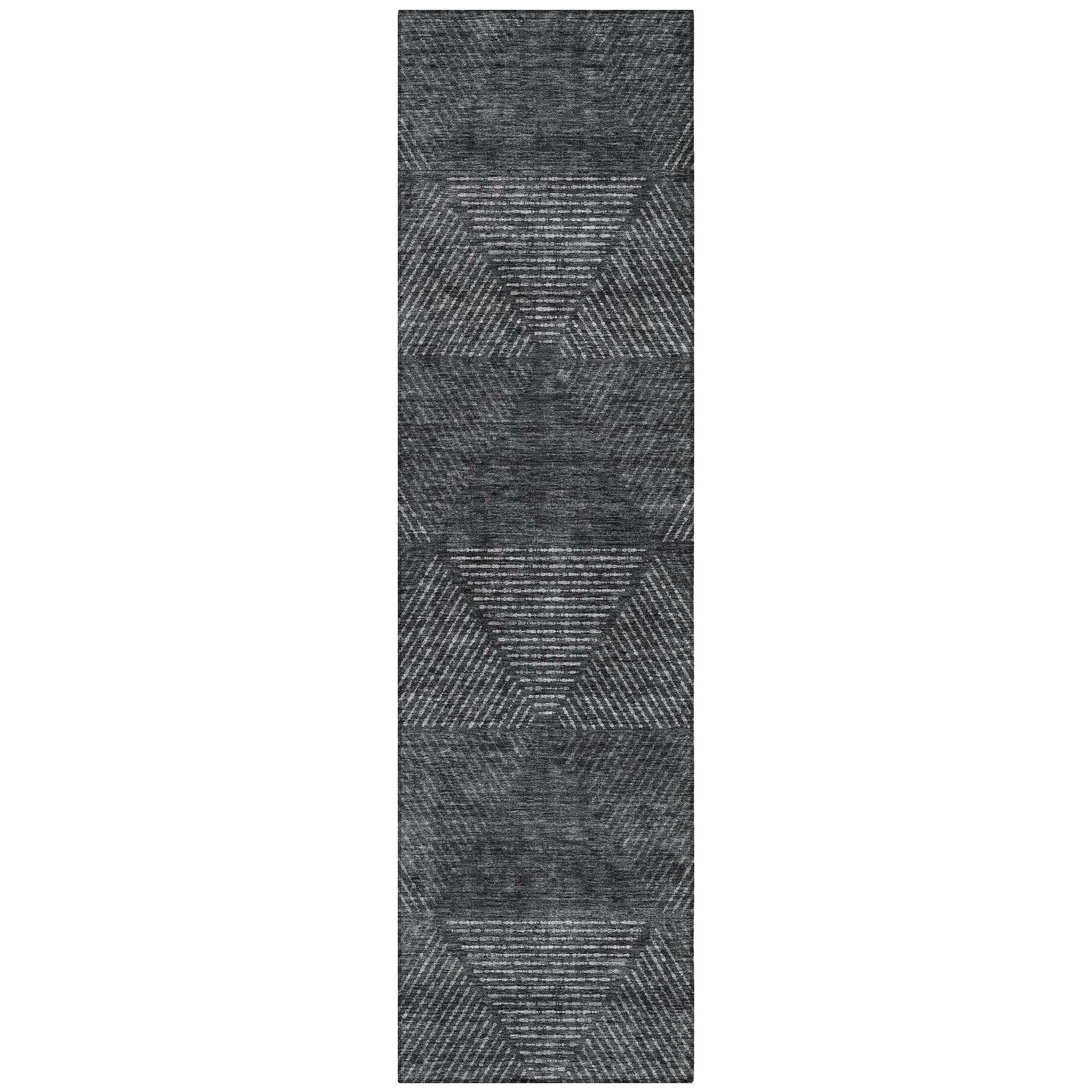Machine Washable Indoor/ Outdoor Chantille Contemporary Prism Rug