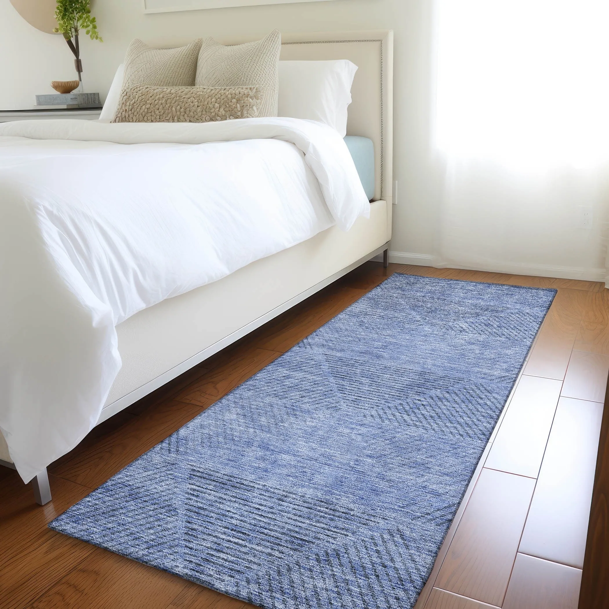 Machine Washable Indoor/ Outdoor Chantille Contemporary Prism Rug