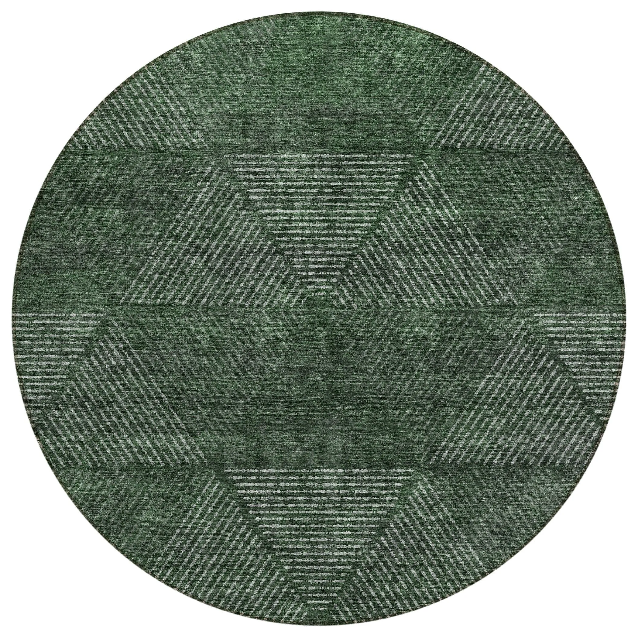 Machine Washable Indoor/ Outdoor Chantille Contemporary Prism Rug