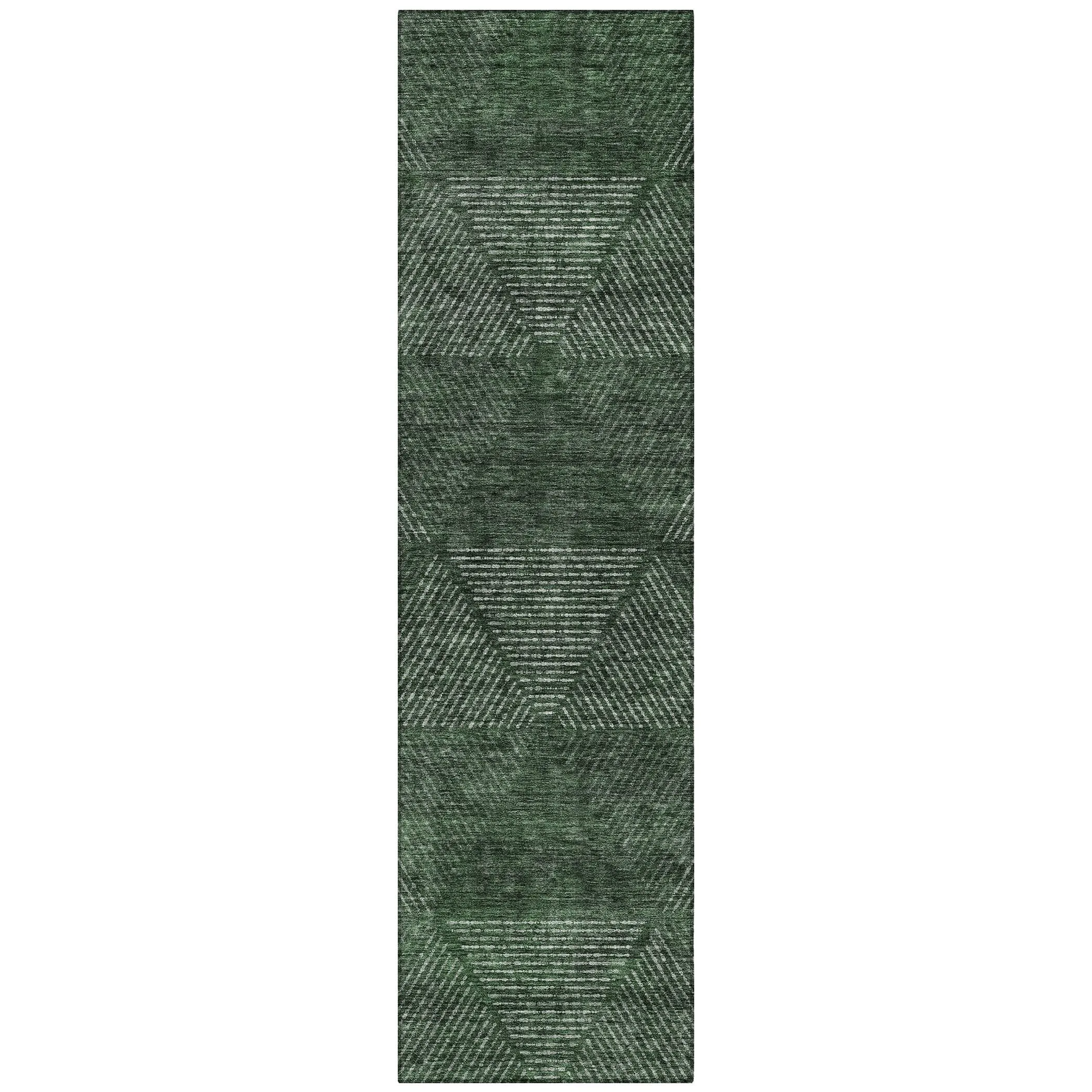 Machine Washable Indoor/ Outdoor Chantille Contemporary Prism Rug