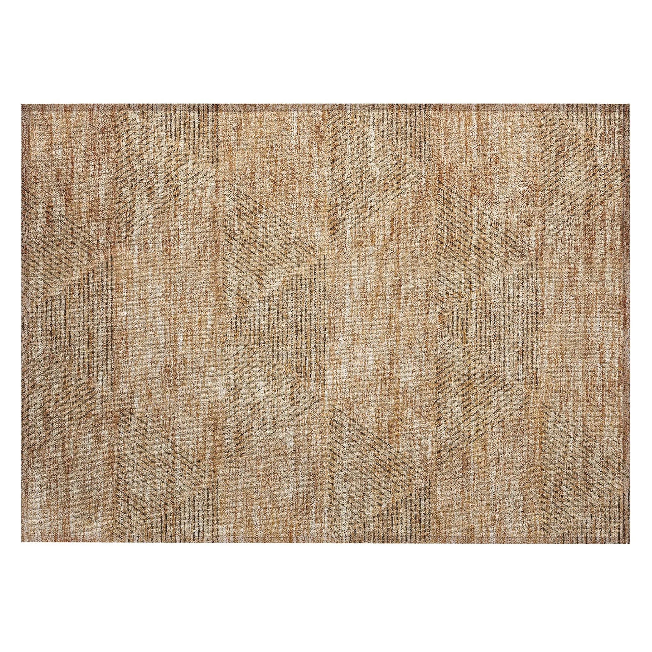 Machine Washable Indoor/ Outdoor Chantille Contemporary Prism Rug