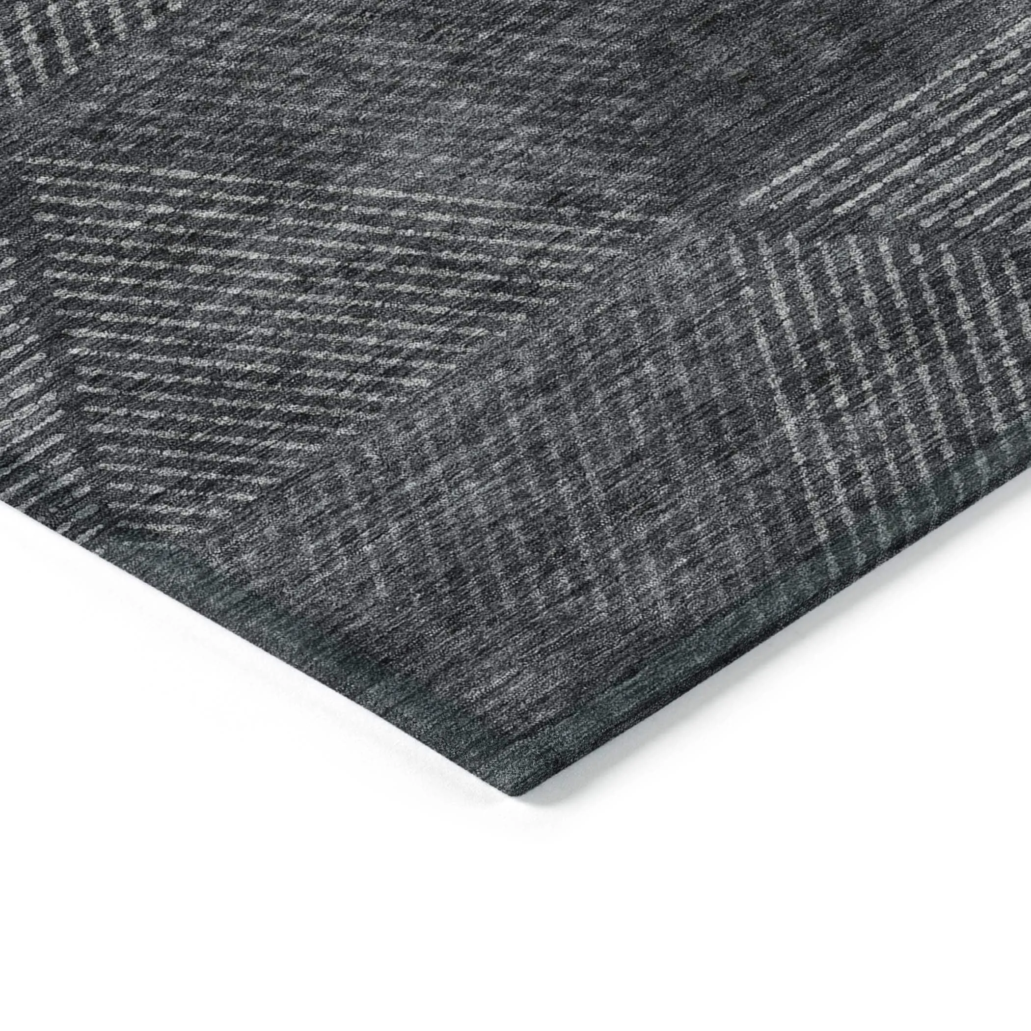 Machine Washable Indoor/ Outdoor Chantille Contemporary Prism Rug