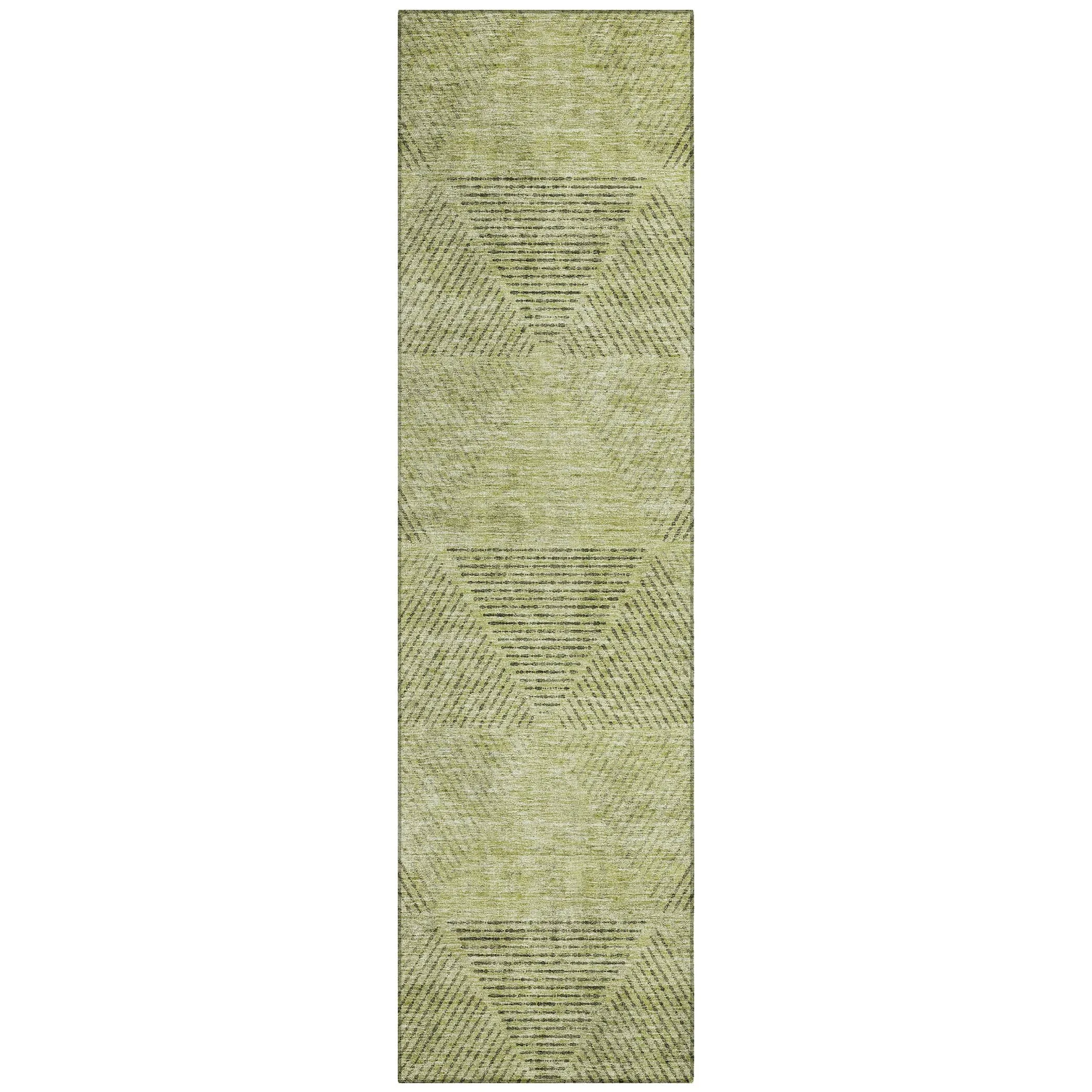 Machine Washable Indoor/ Outdoor Chantille Contemporary Prism Rug