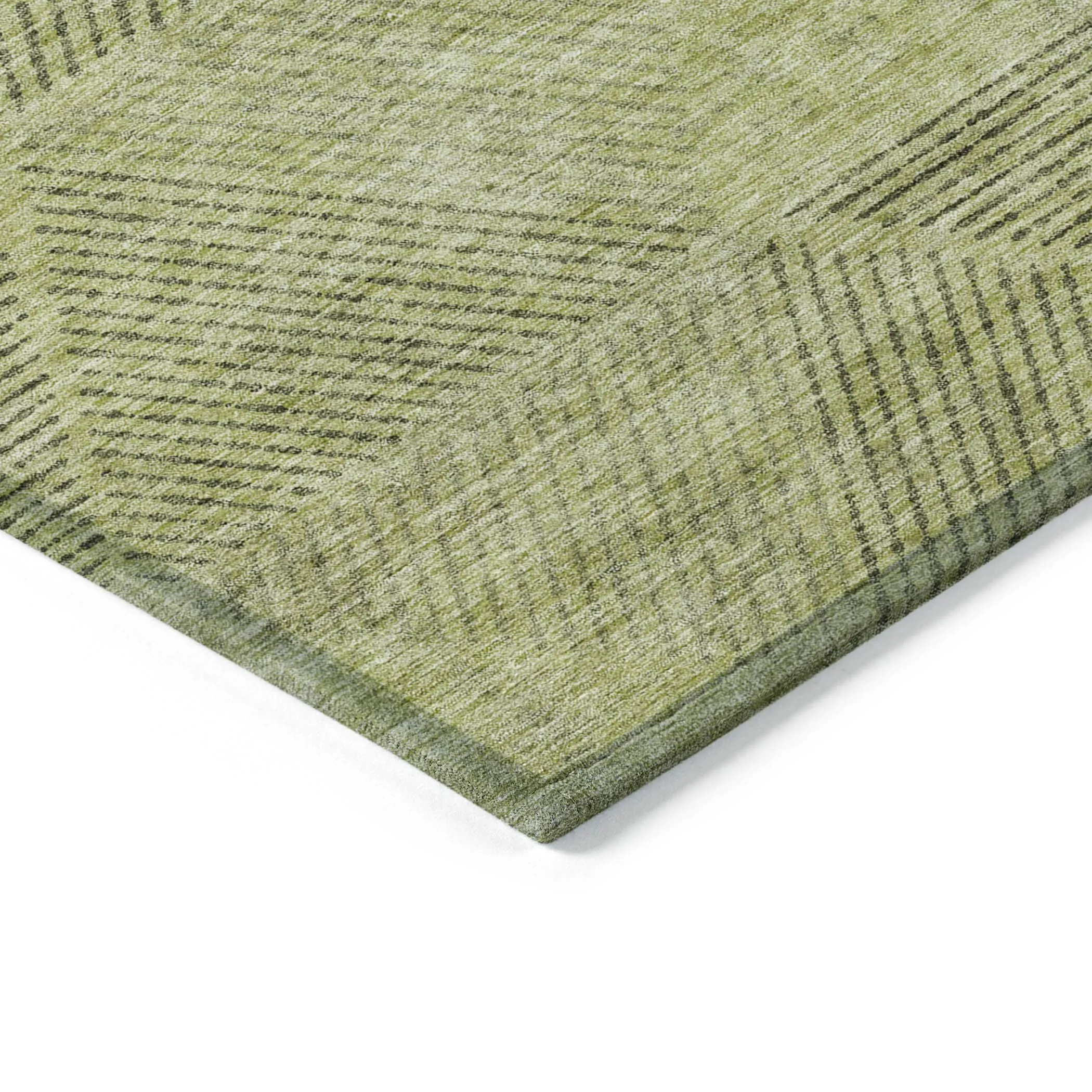Machine Washable Indoor/ Outdoor Chantille Contemporary Prism Rug