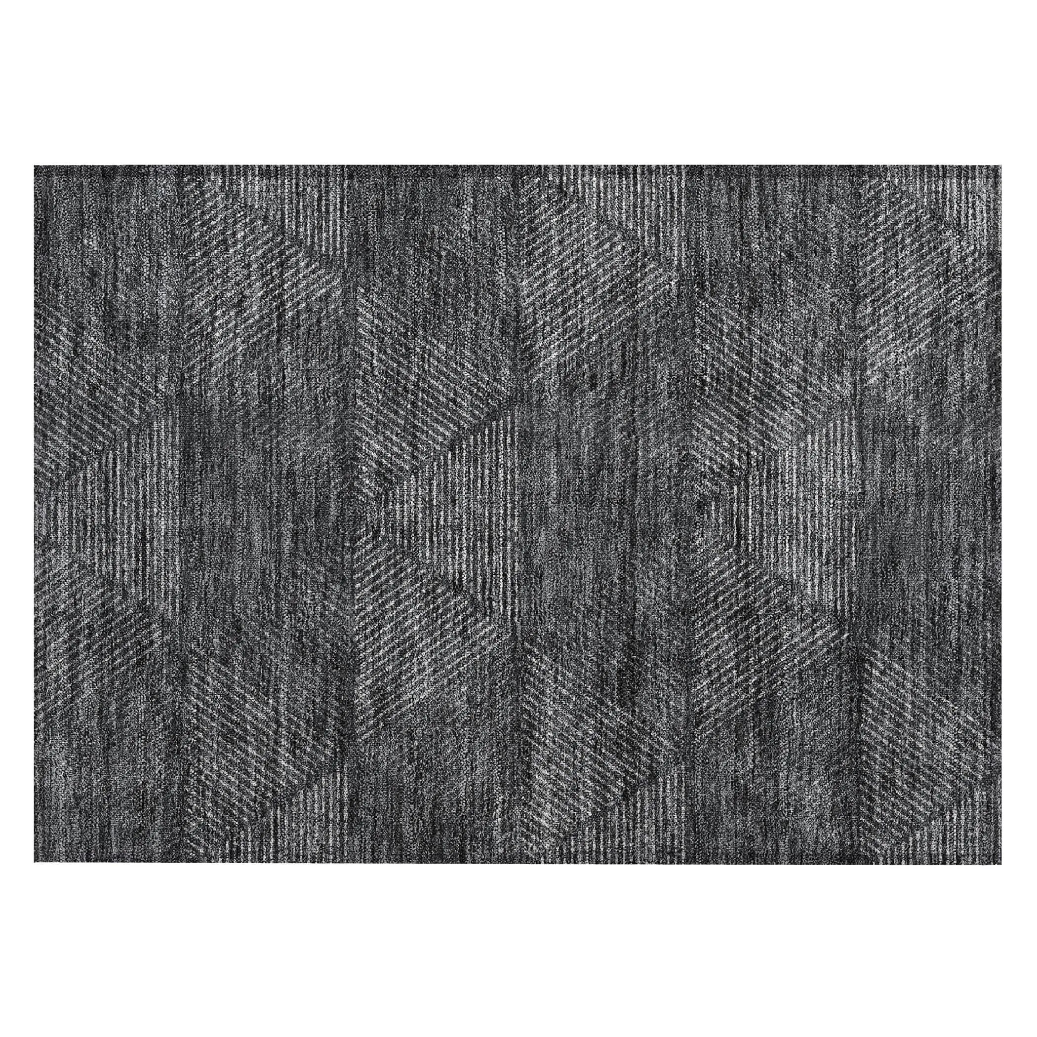 Machine Washable Indoor/ Outdoor Chantille Contemporary Prism Rug