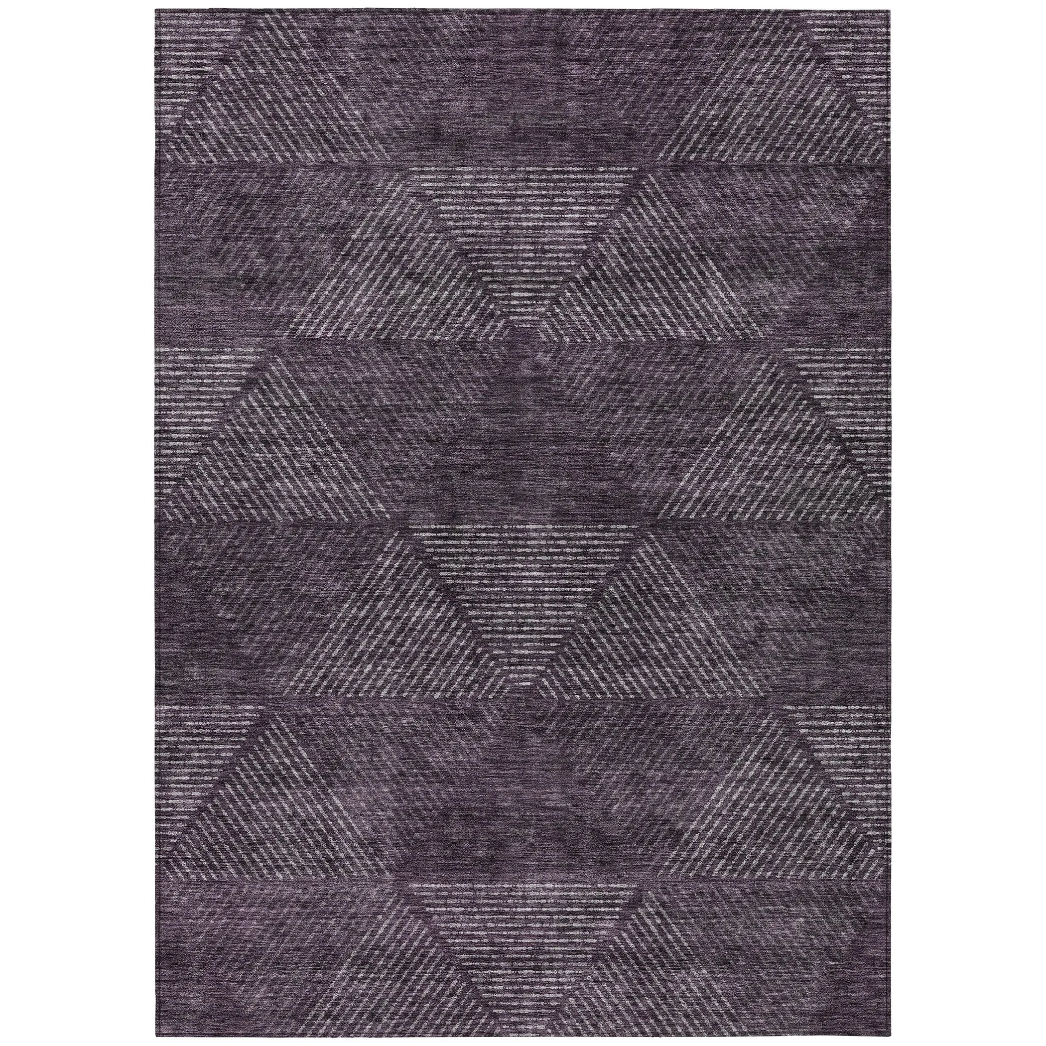 Machine Washable Indoor/ Outdoor Chantille Contemporary Prism Rug