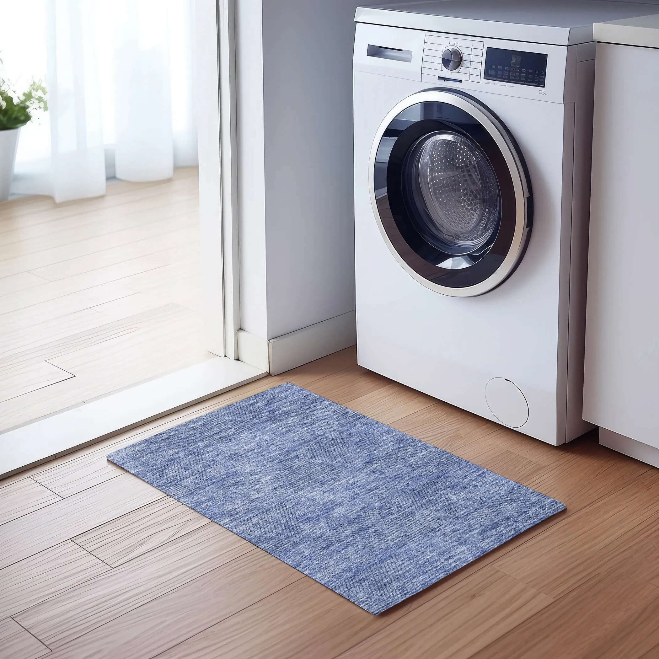 Machine Washable Indoor/ Outdoor Chantille Contemporary Prism Rug