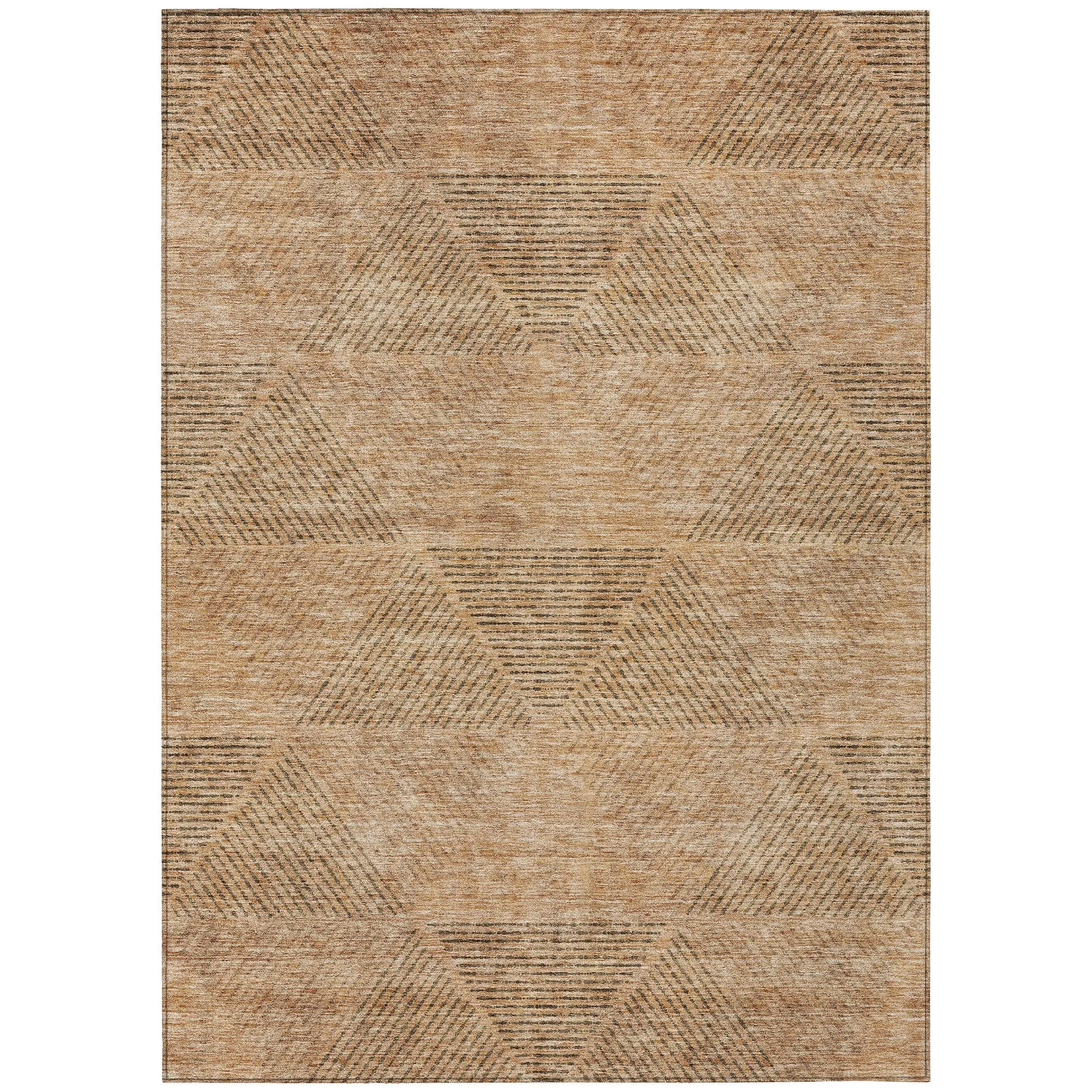 Machine Washable Indoor/ Outdoor Chantille Contemporary Prism Rug