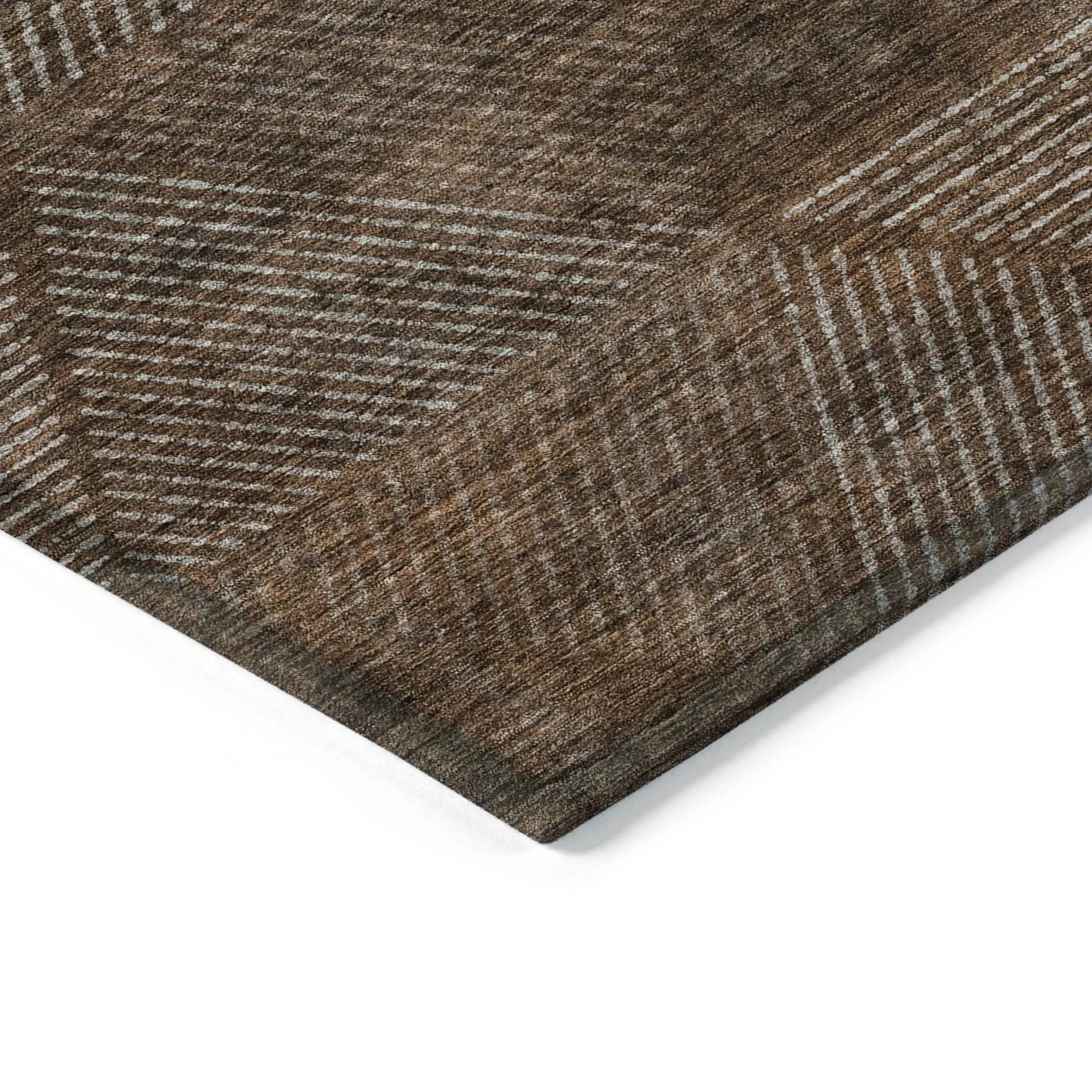 Machine Washable Indoor/ Outdoor Chantille Contemporary Prism Rug