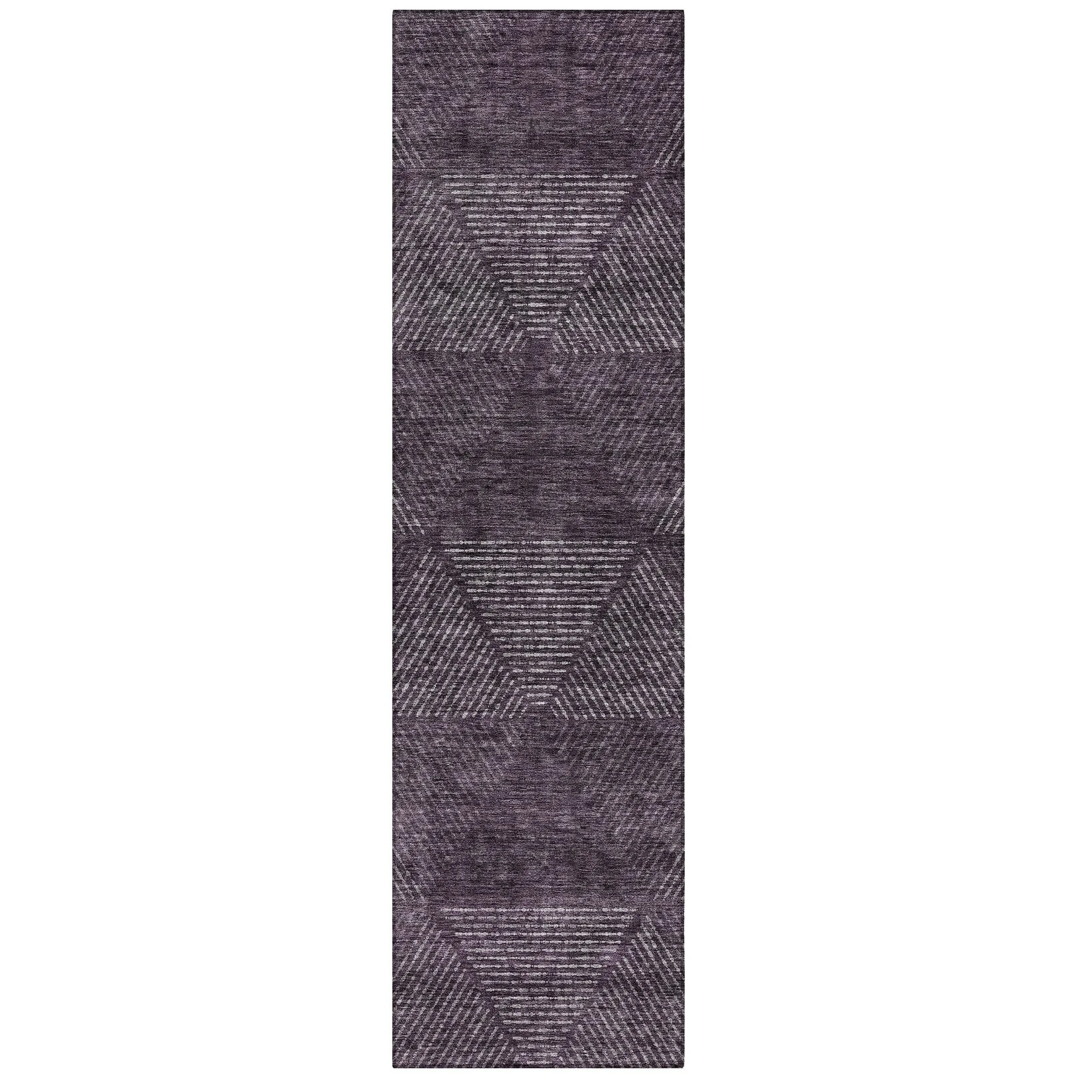 Machine Washable Indoor/ Outdoor Chantille Contemporary Prism Rug