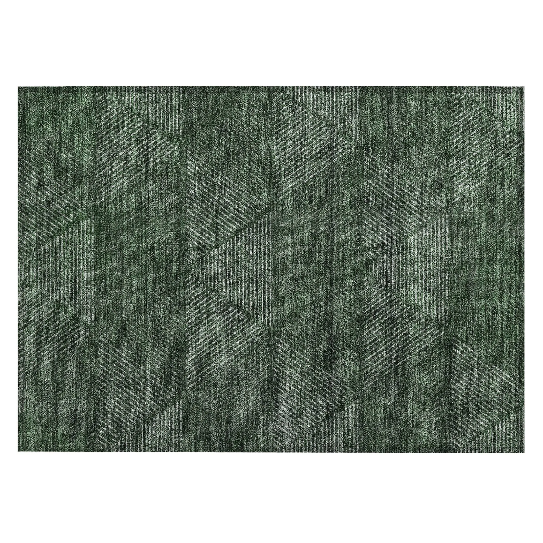 Machine Washable Indoor/ Outdoor Chantille Contemporary Prism Rug